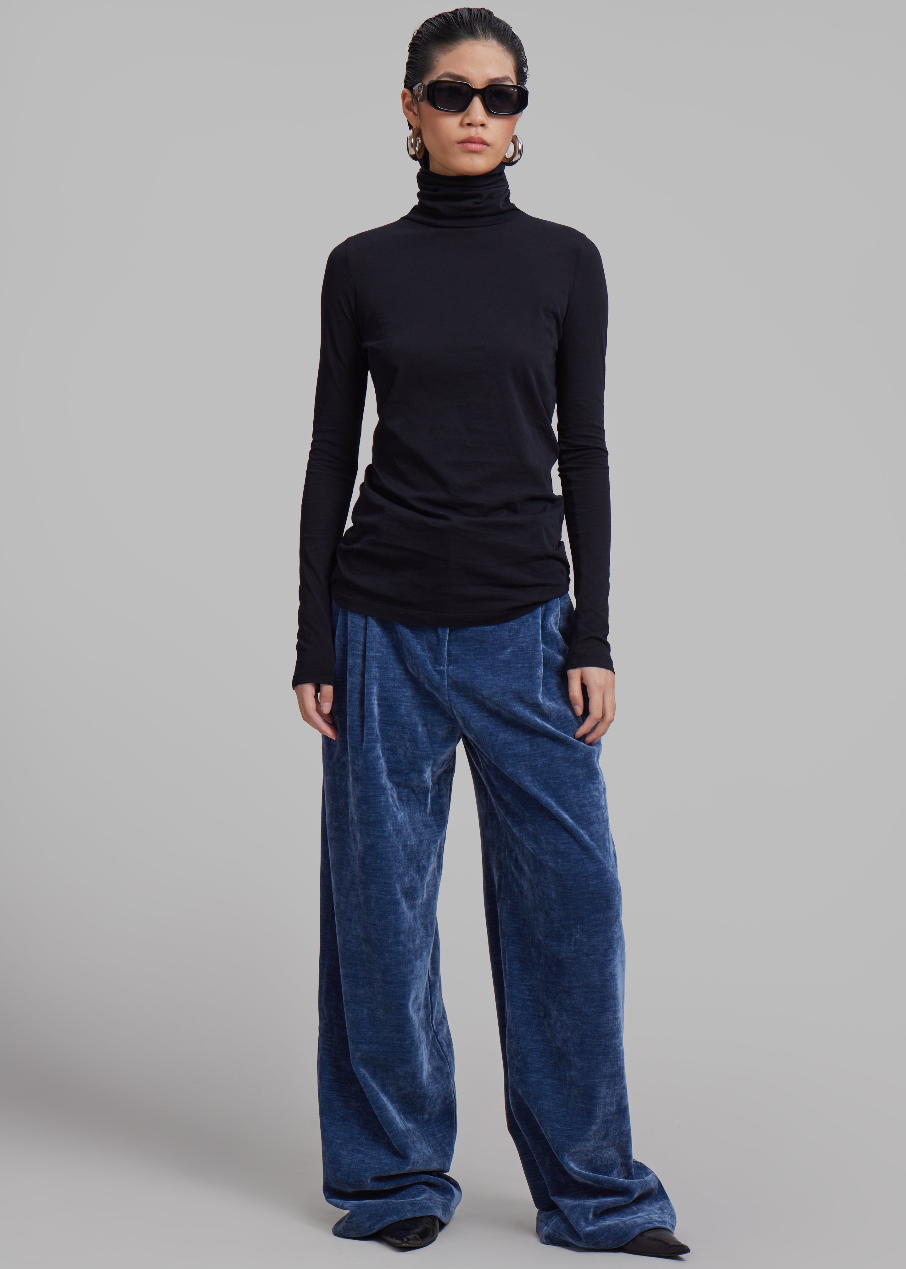Proenza Schouler White Label Aria Pants - Steel Blue - 6