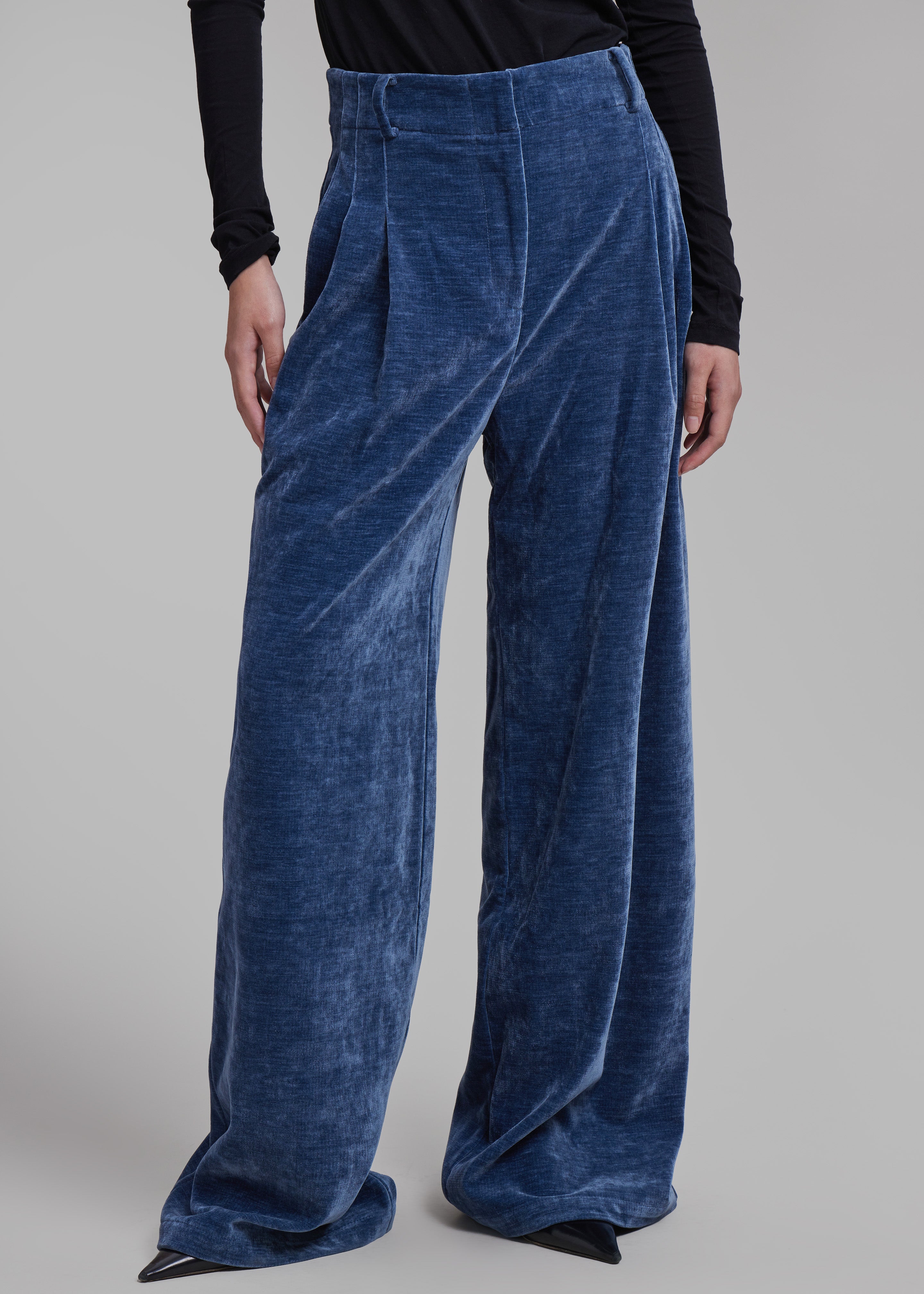 Proenza Schouler White Label Aria Pants - Steel Blue - 5