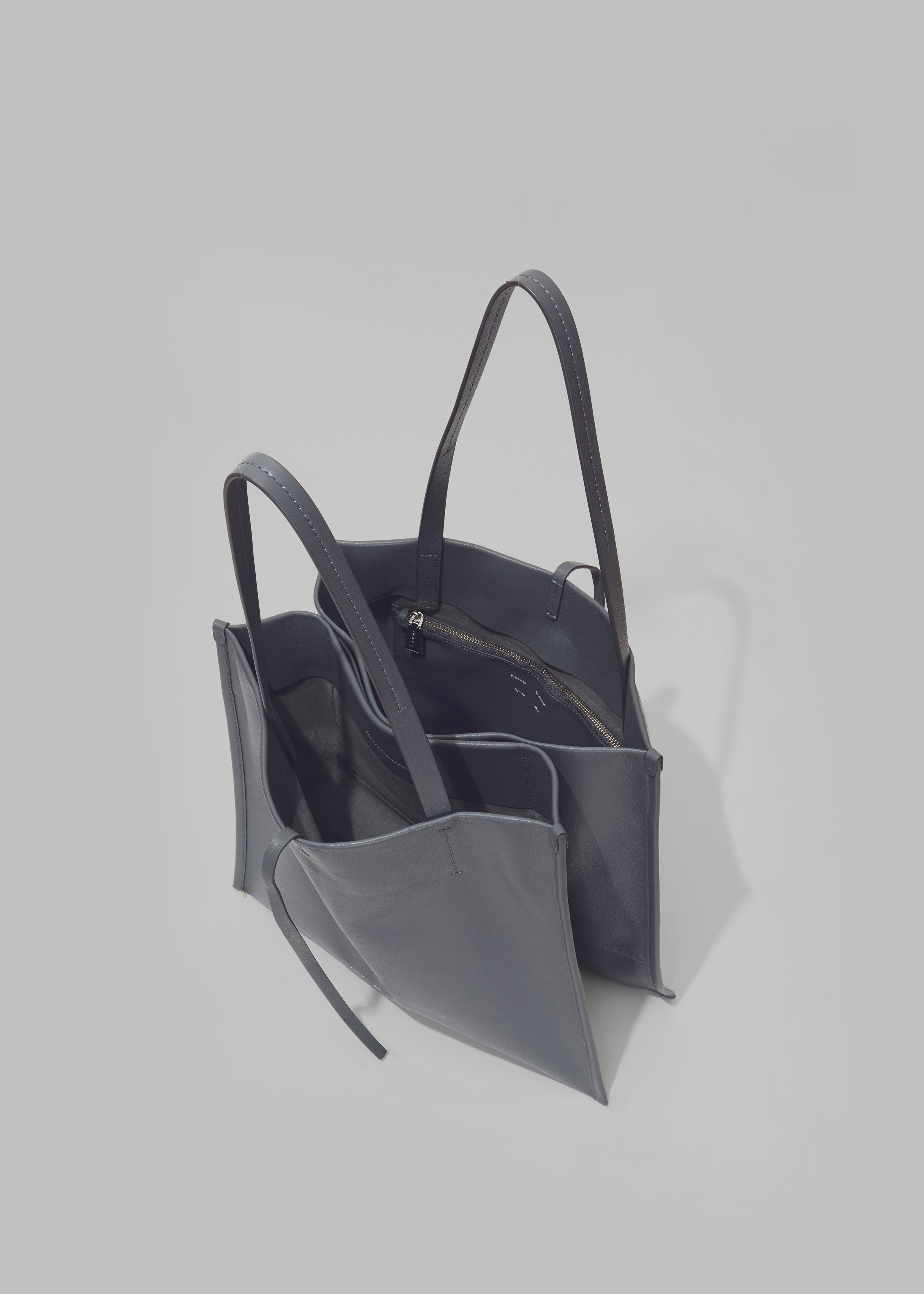 Proenza Schouler White Label Twin Nappa Tote - Steel - 3