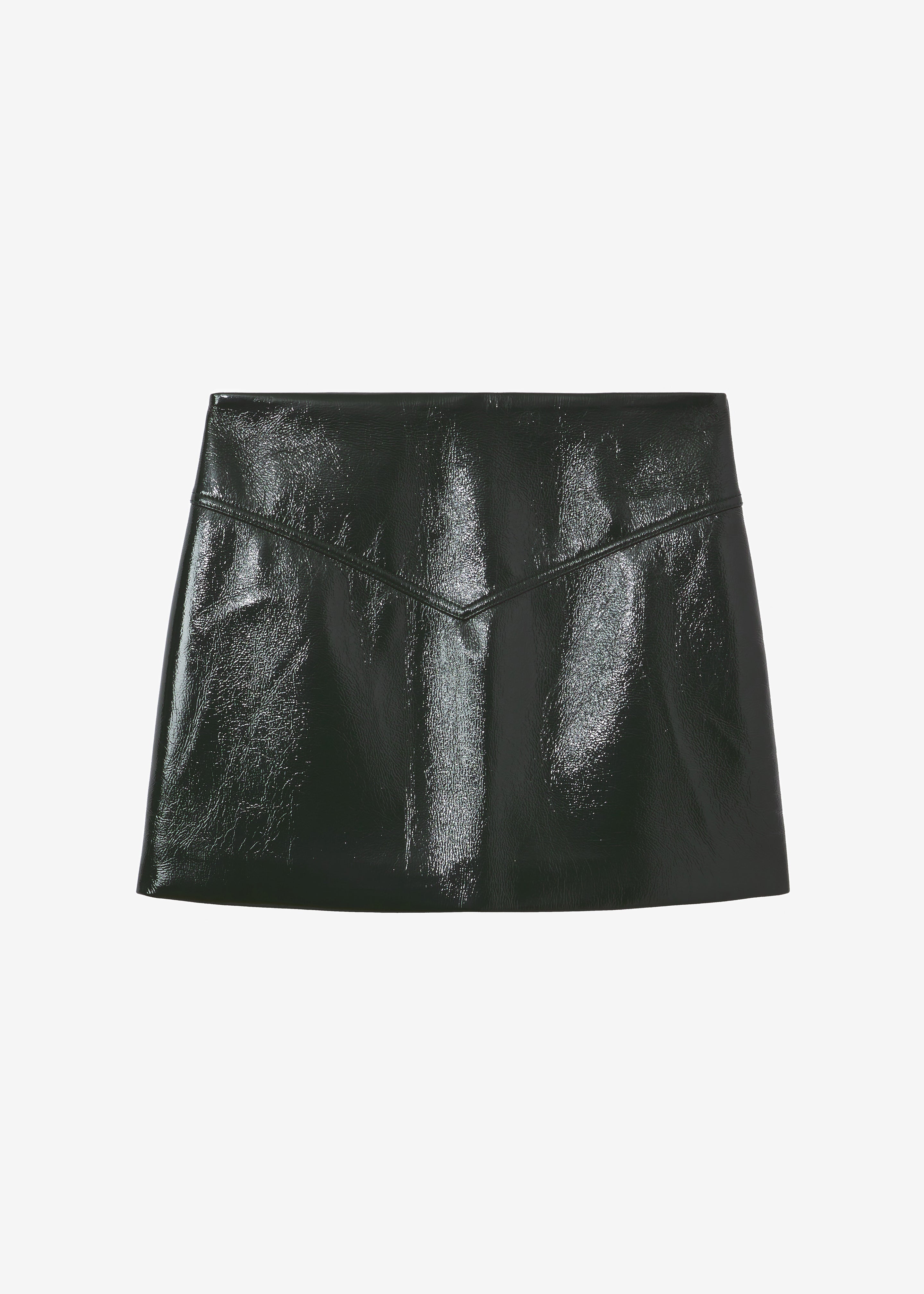 Proenza Schouler White Label Vinyl Mini Skirt - Pine - 8