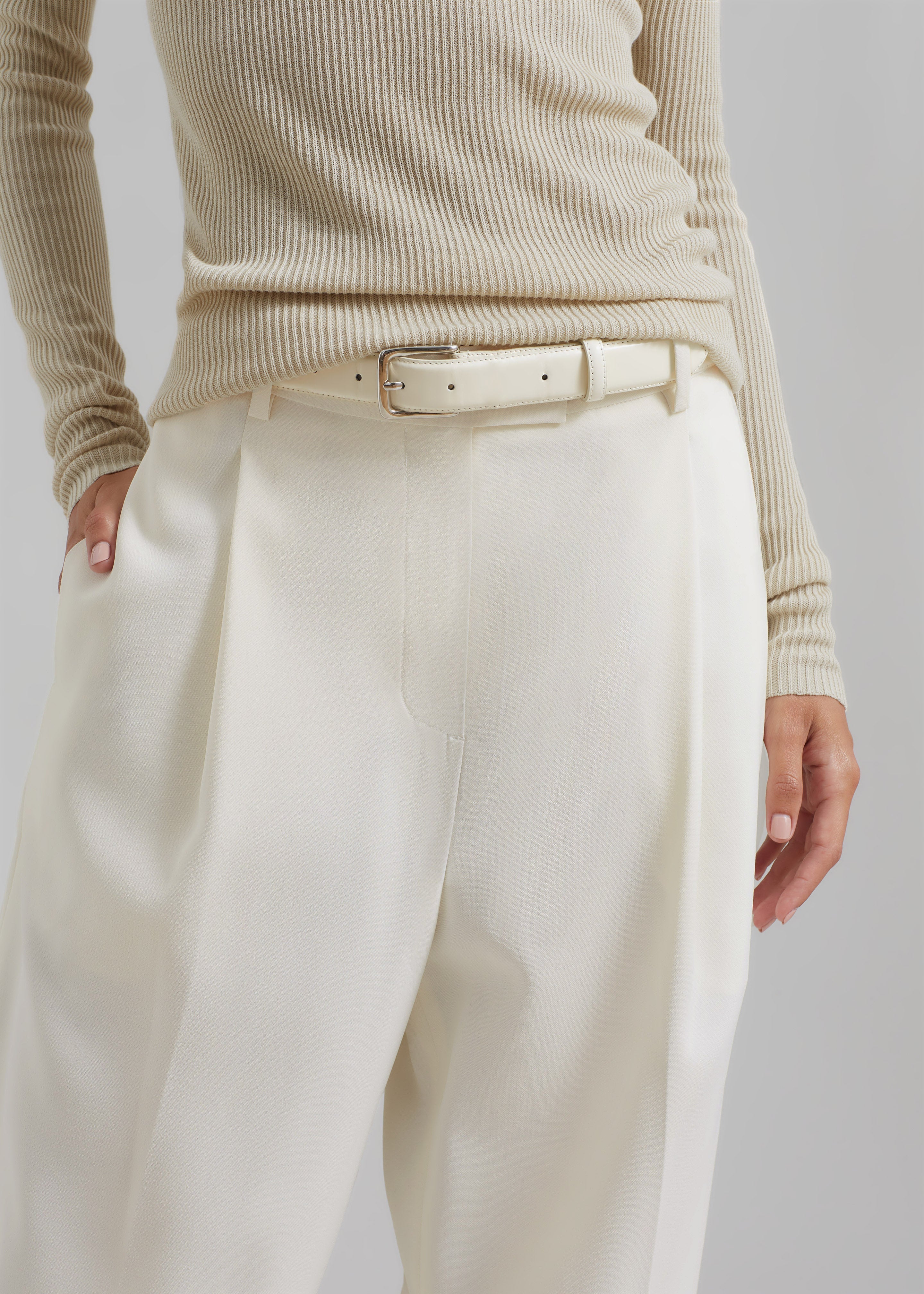 Quinnie Trousers - Cream - 5