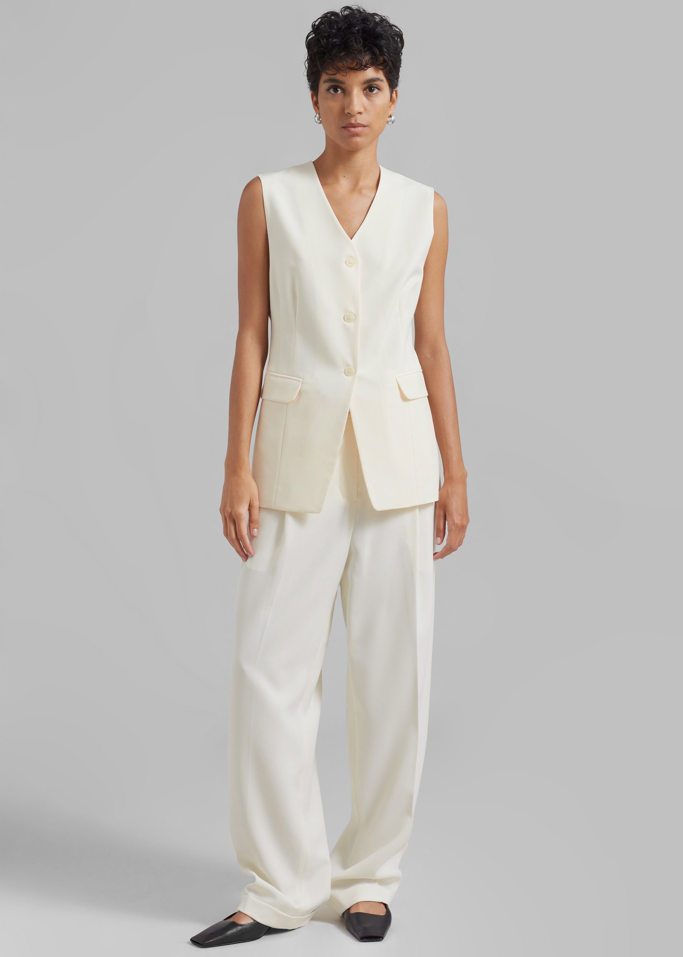 Quinnie Trousers - Cream - 7
