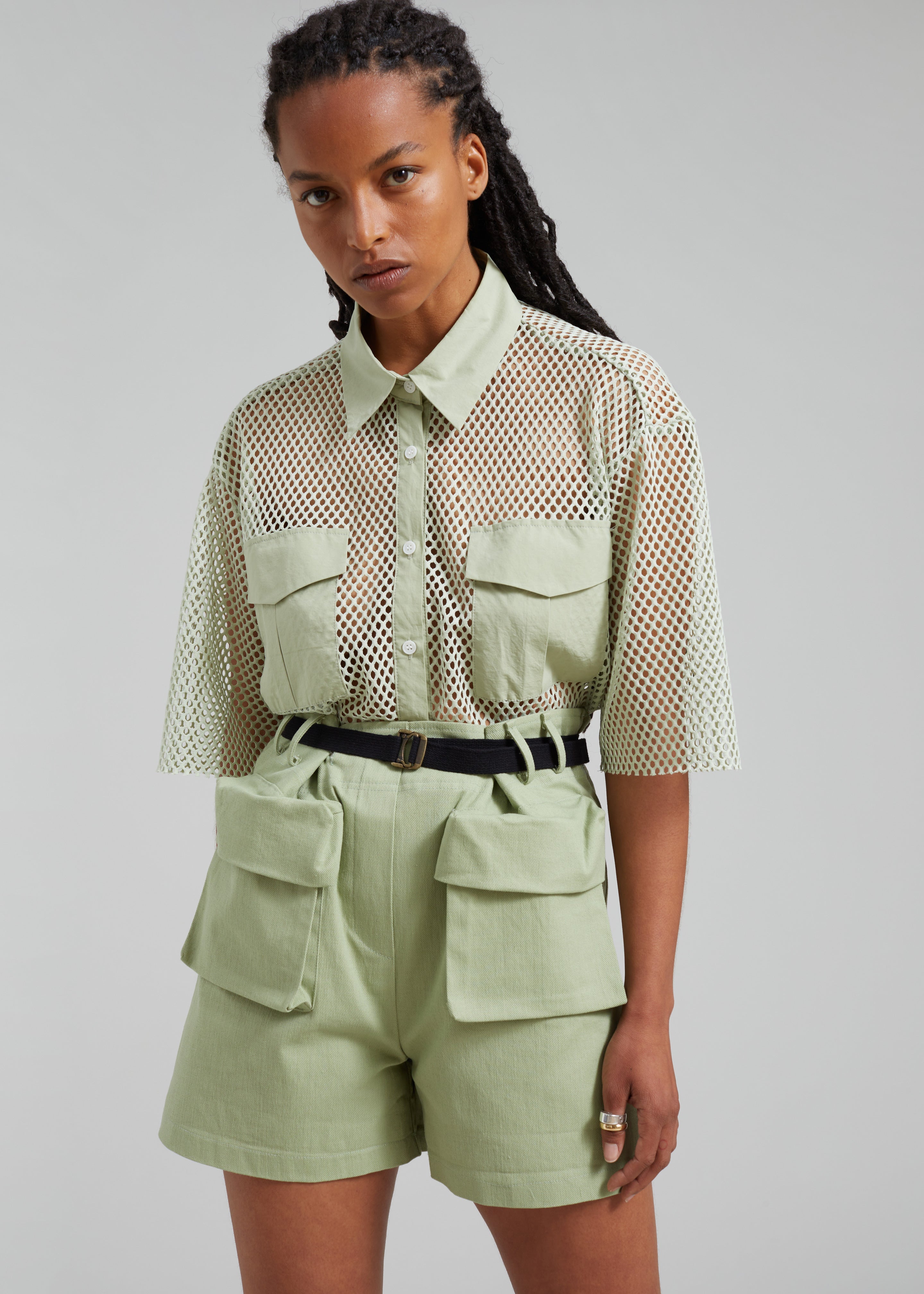 Raye Cargo Shorts - Sage - 6
