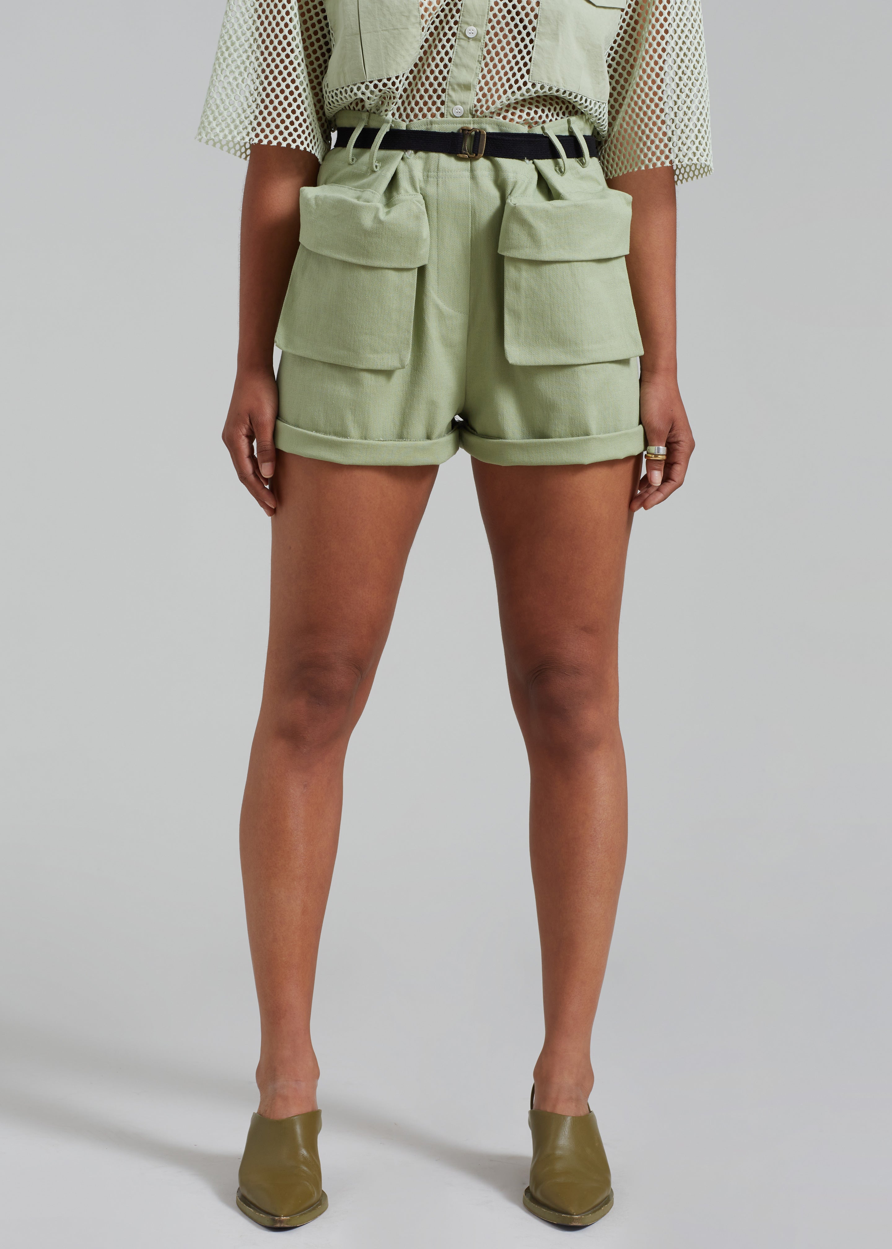 Raye Cargo Shorts - Sage - 8