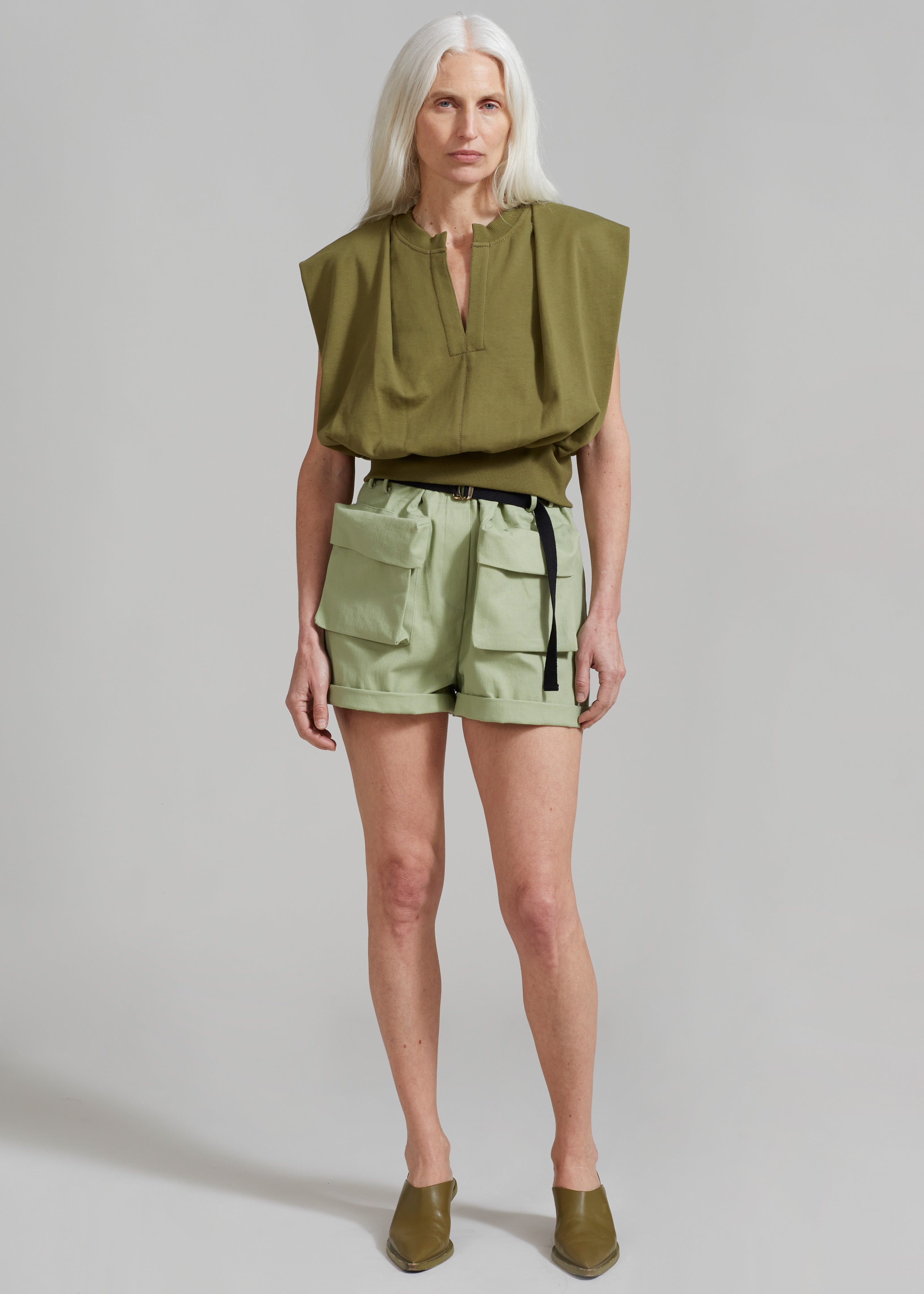 Raye Cargo Shorts - Sage - 7