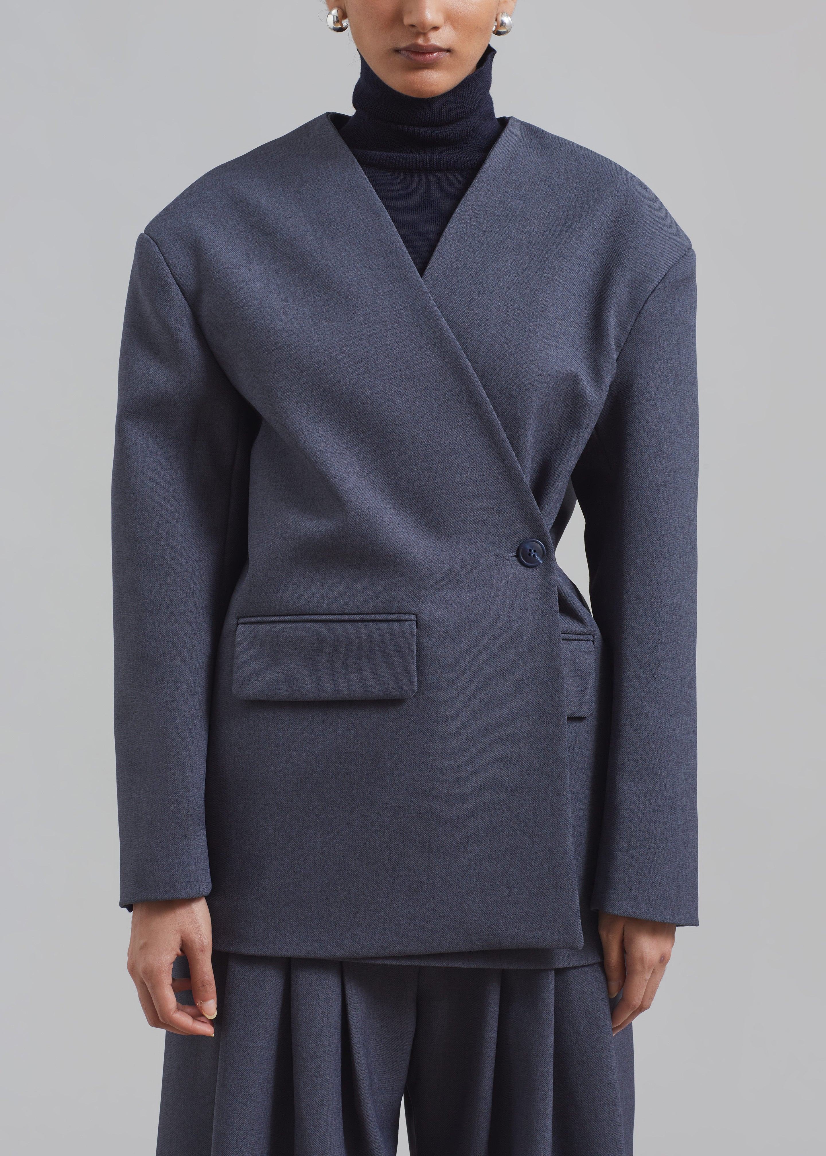 Regina Boxy Blazer - Grey - 2