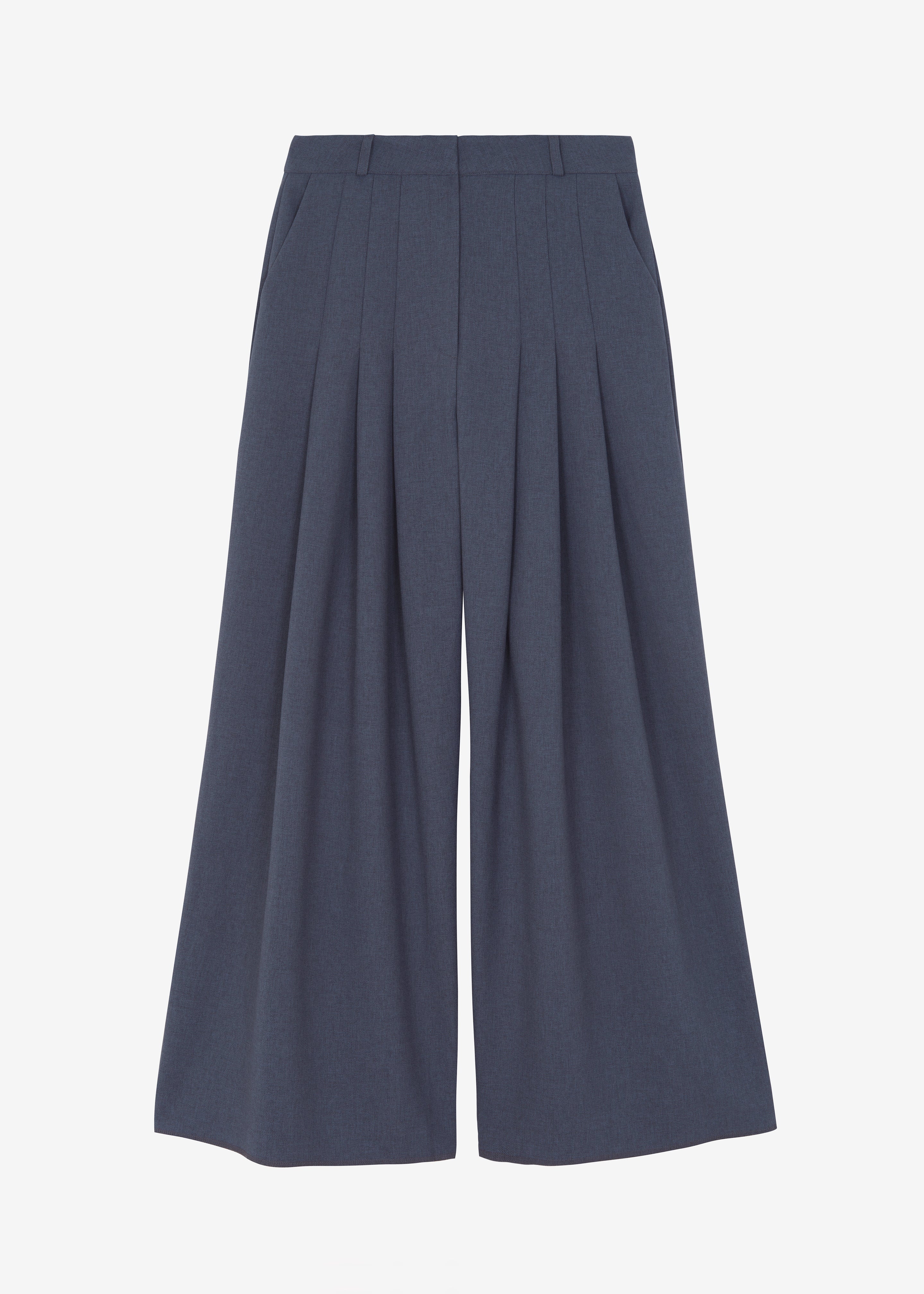 Regina Pleated Trousers - Grey - 8