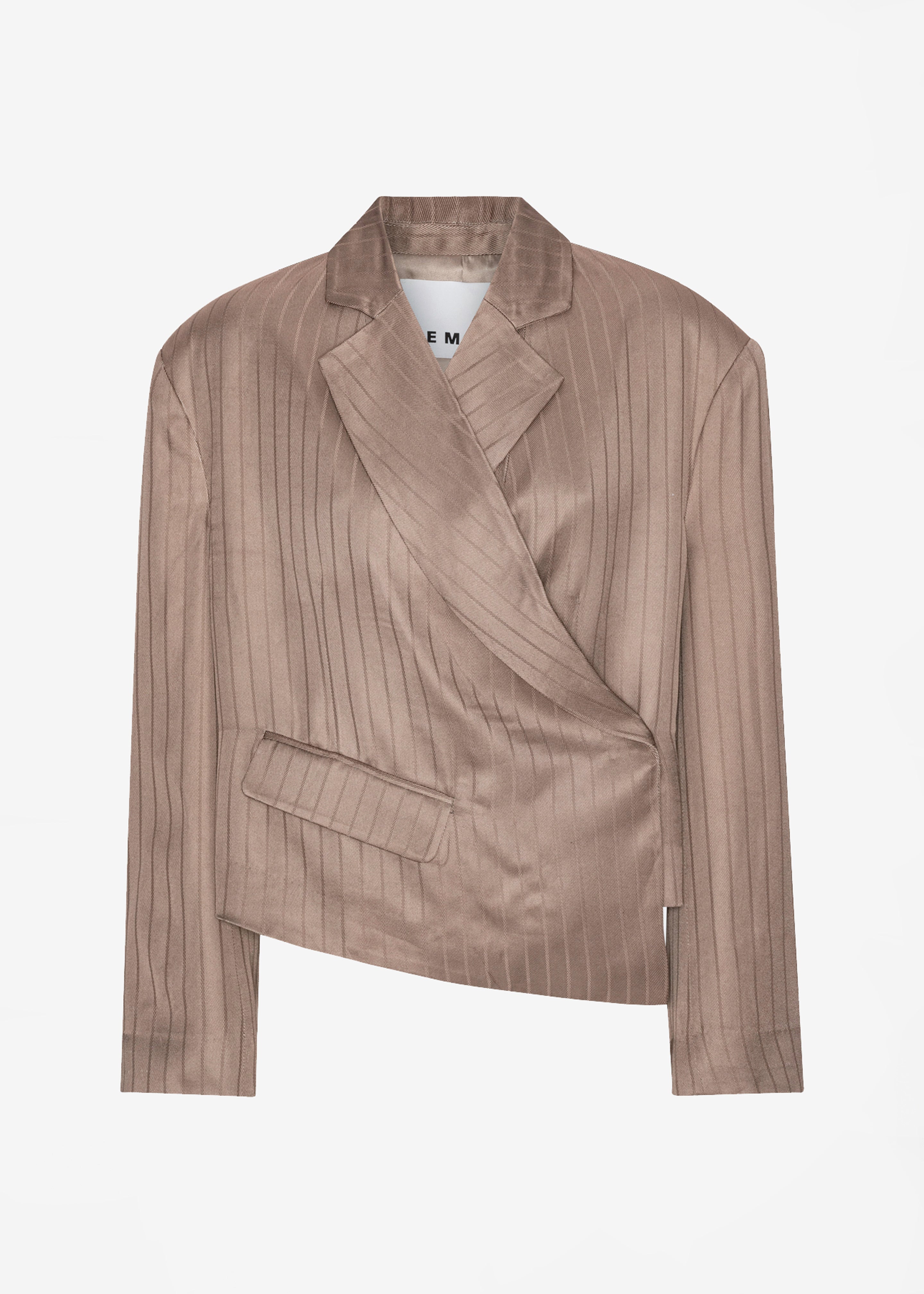 REMAIN Asymmetric Blazer - Timber Wolf - 10