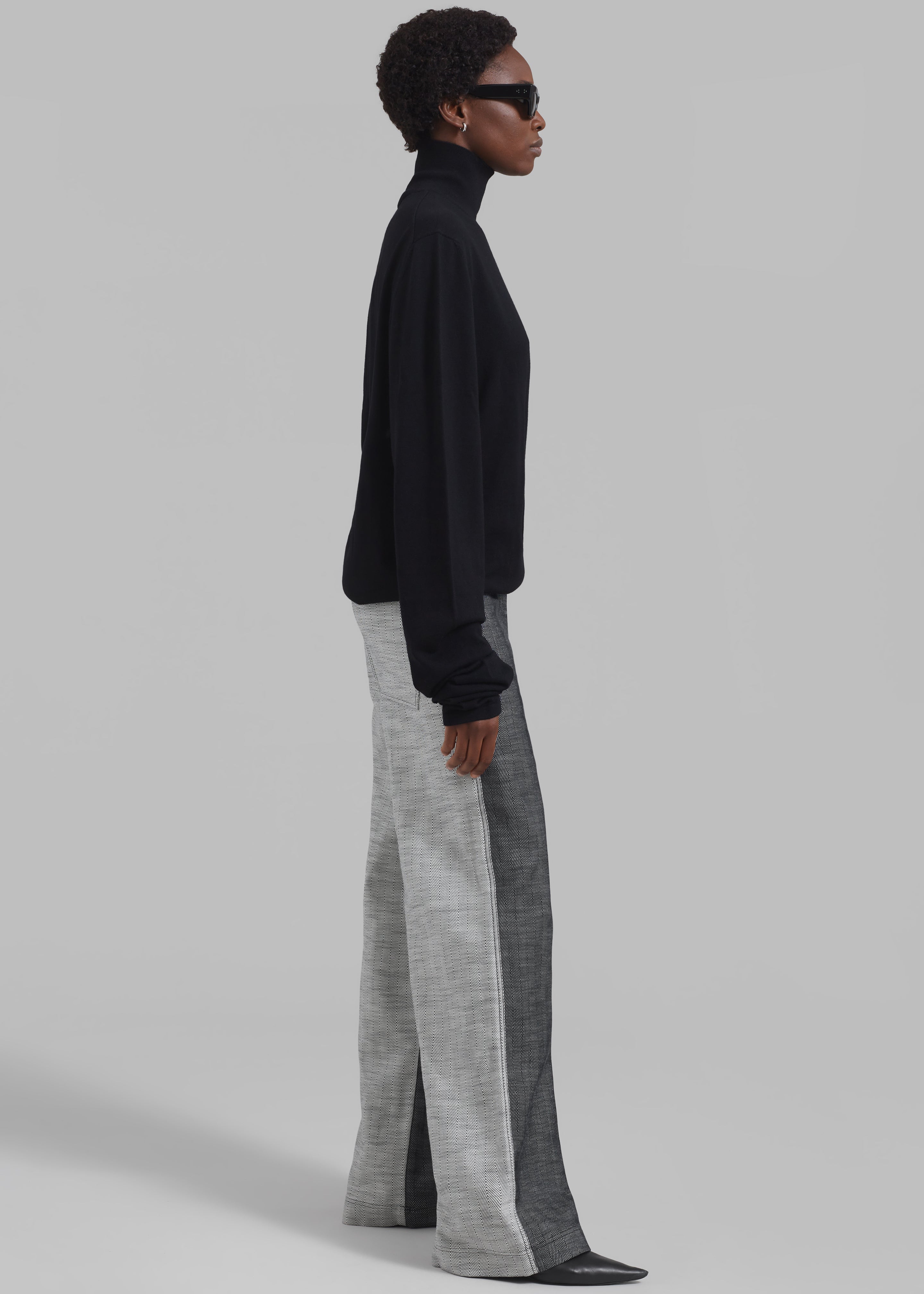 REMAIN Two Side Straight Pants - Black Comb - 6