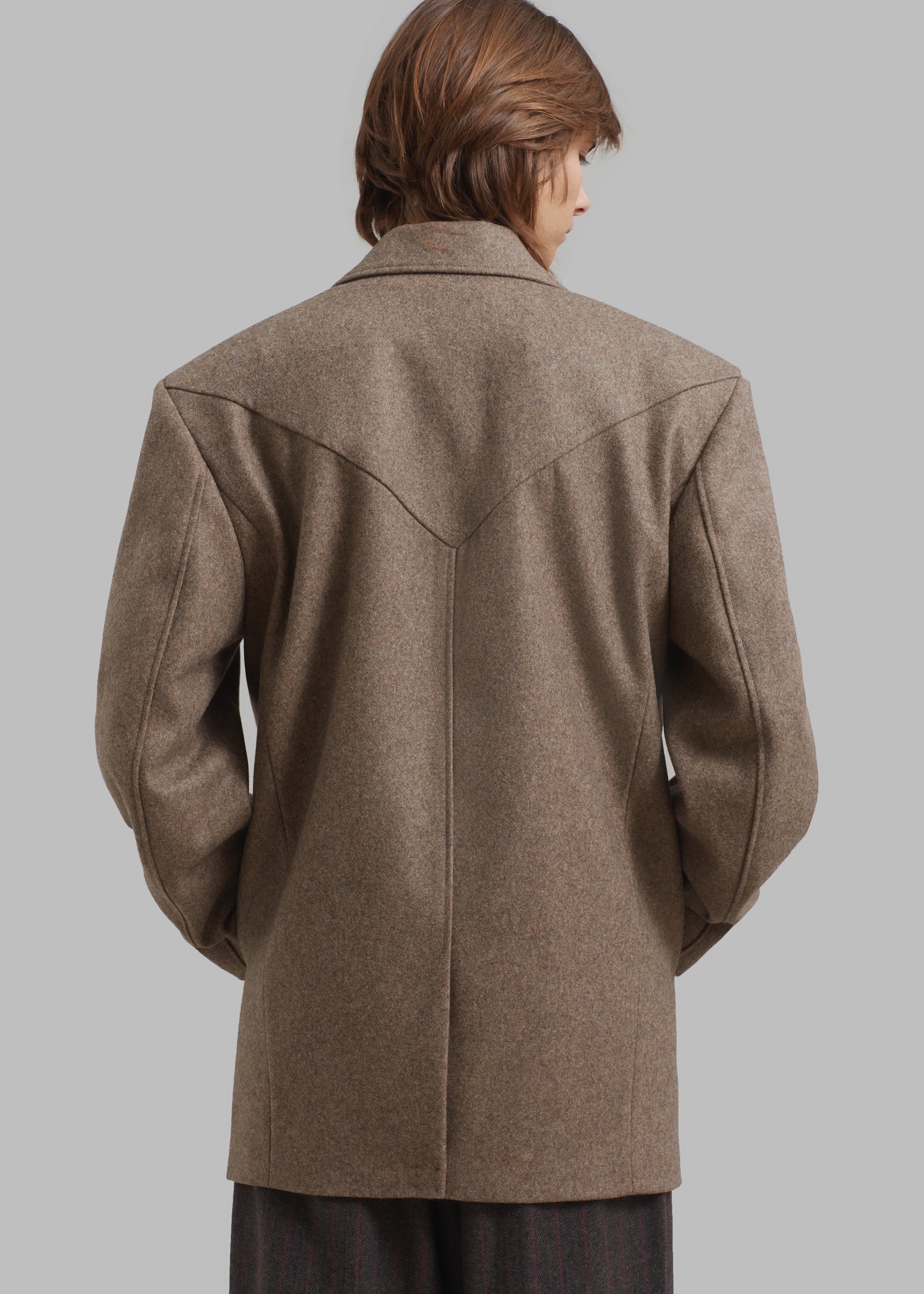REMAIN Wool Boxy Jacket - Otter - 10