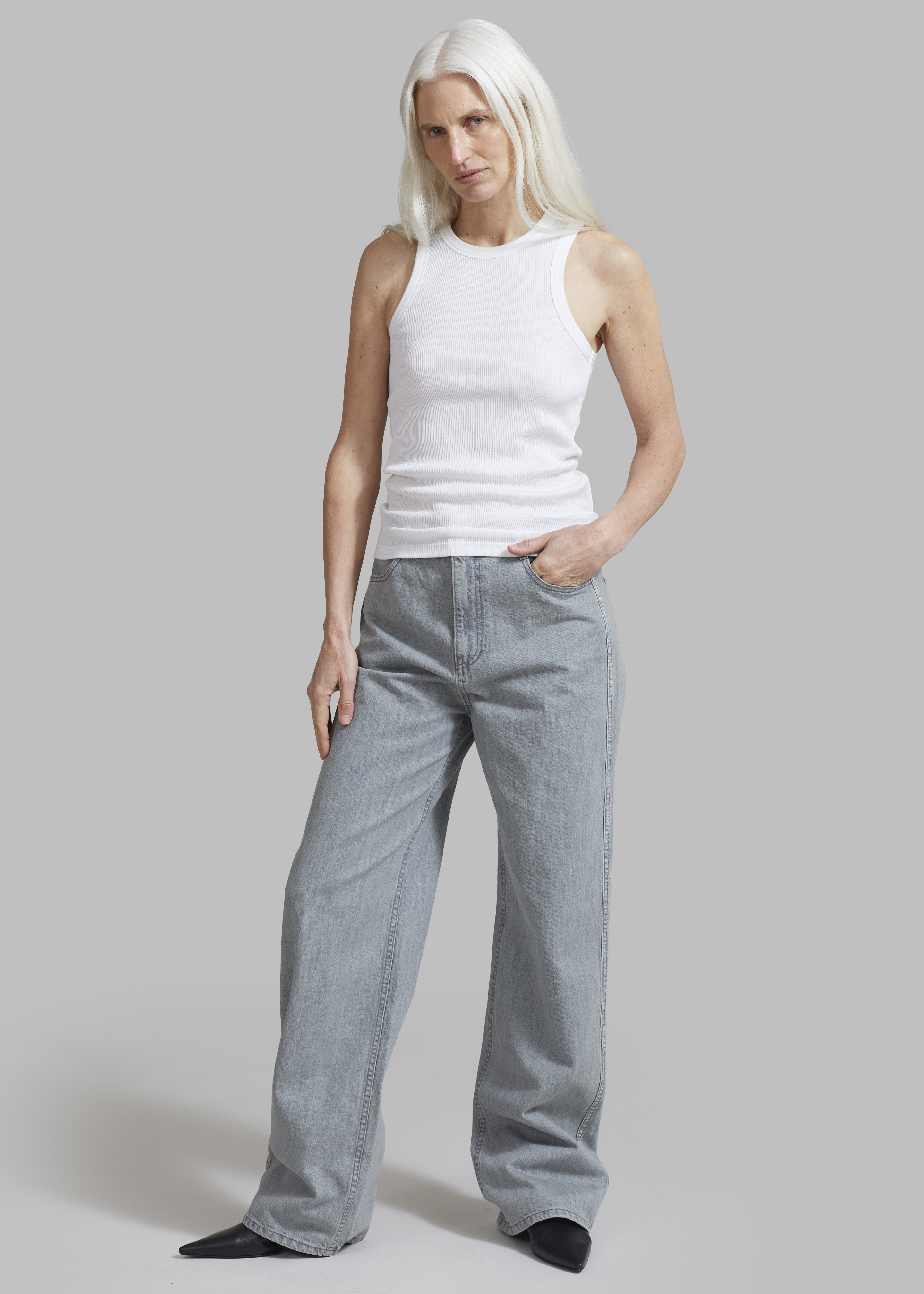 Róhe Rib Tank Top - White - 2
