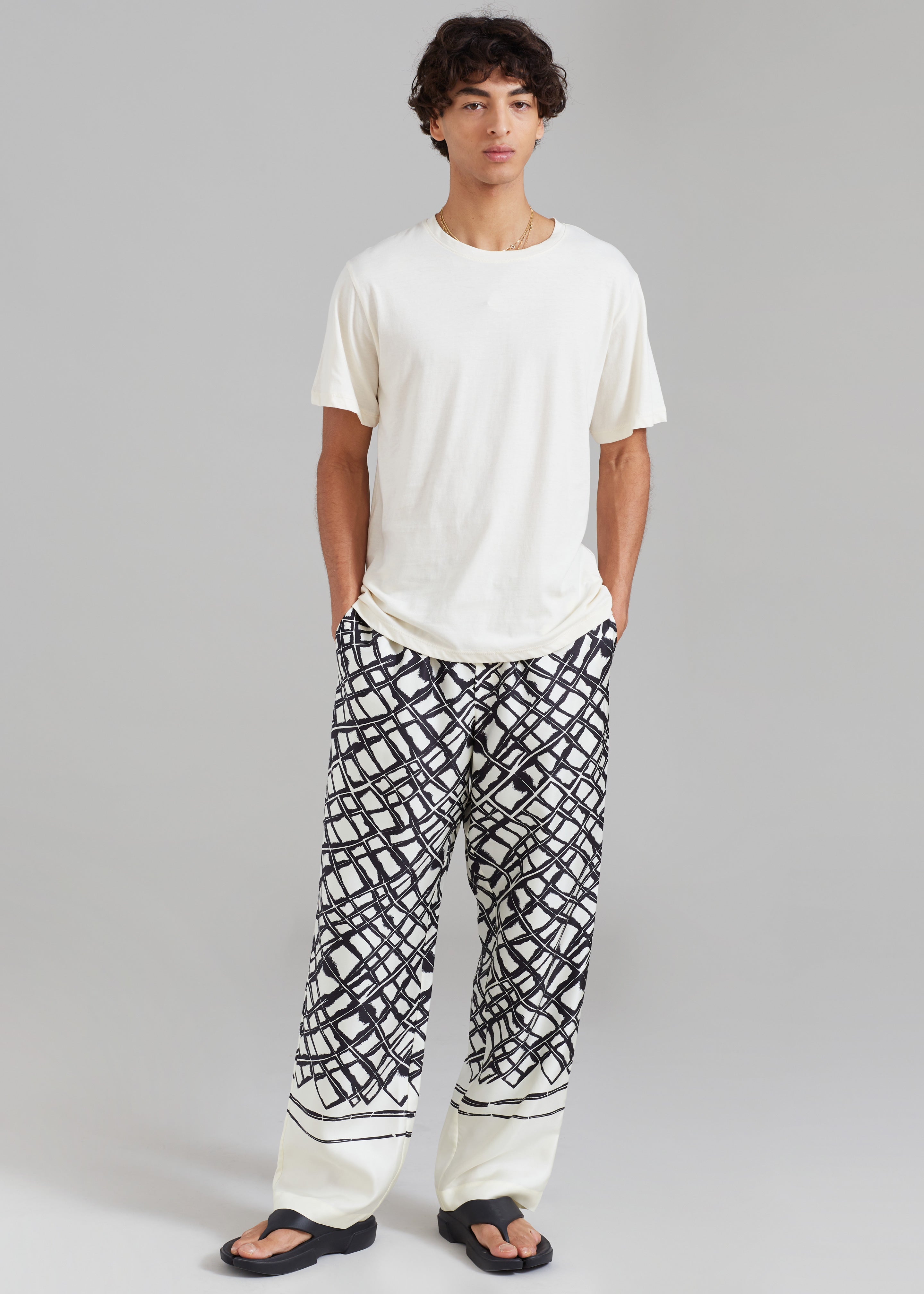 Róhe Unisex Silk Labyrinth Pants - Labyrinth - 5