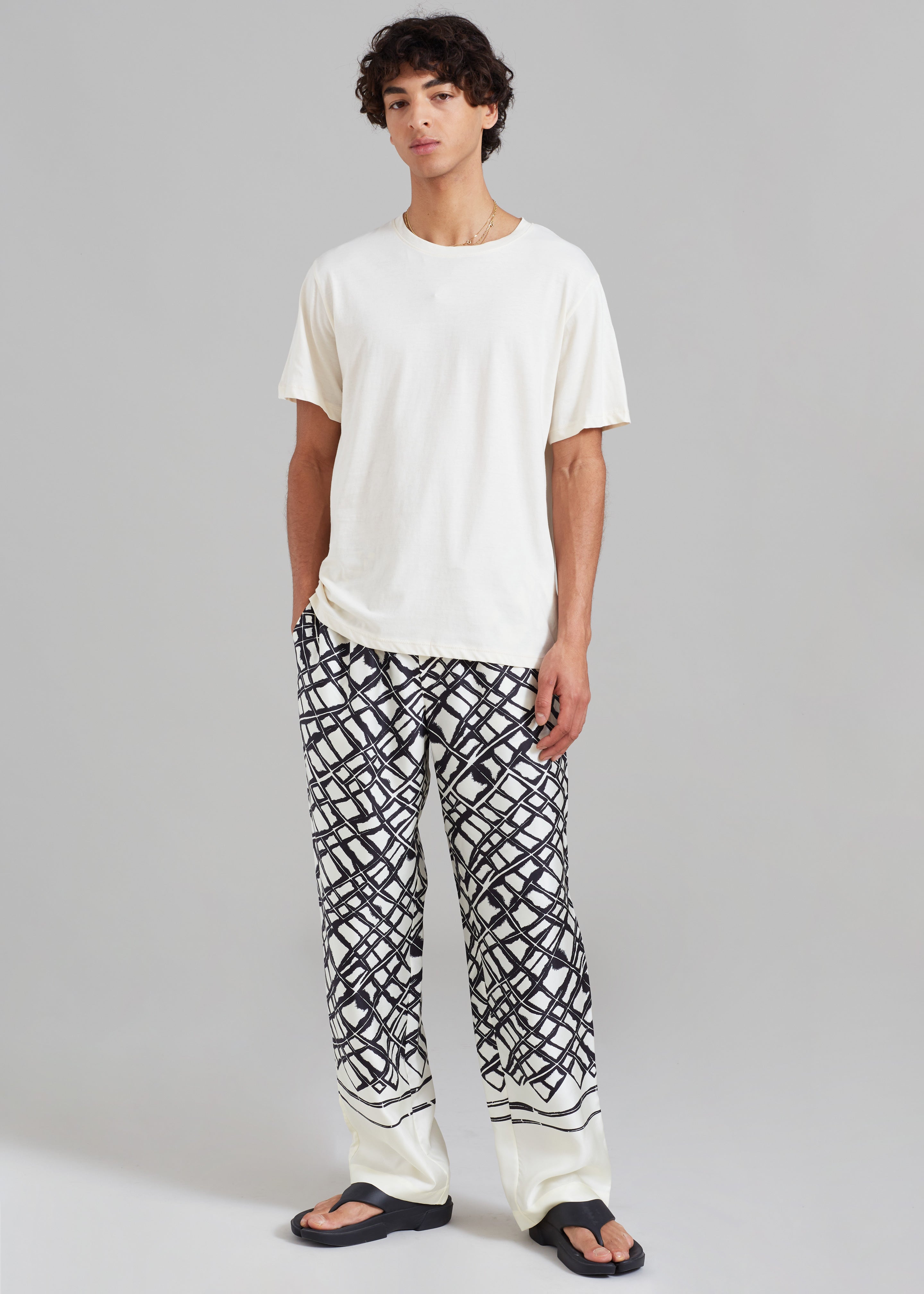Róhe Unisex Silk Labyrinth Pants - Labyrinth - 10