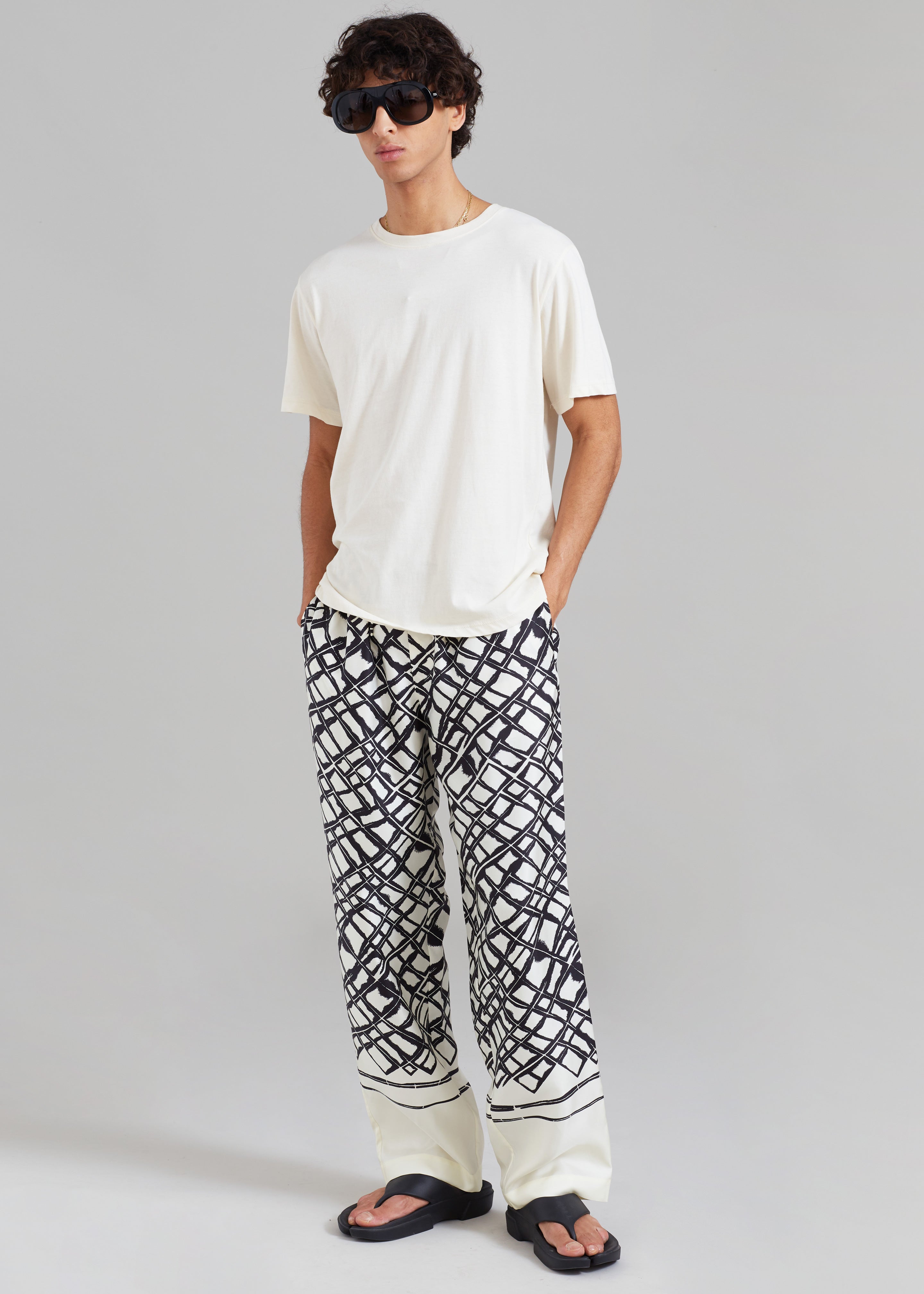 Róhe Unisex Silk Labyrinth Pants - Labyrinth - 8