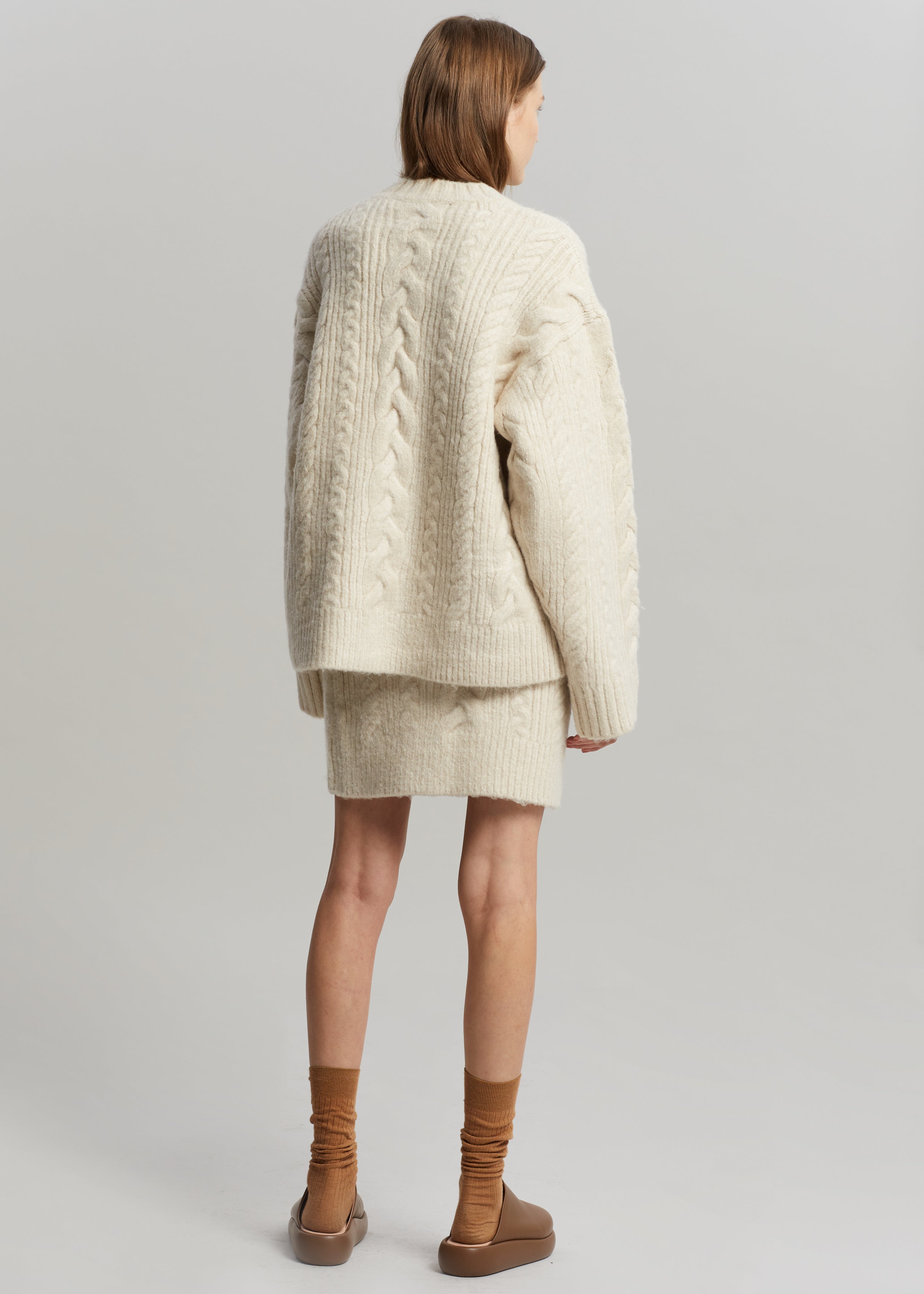 ROTATE Camly Knit Skirt - Pristine White - 8