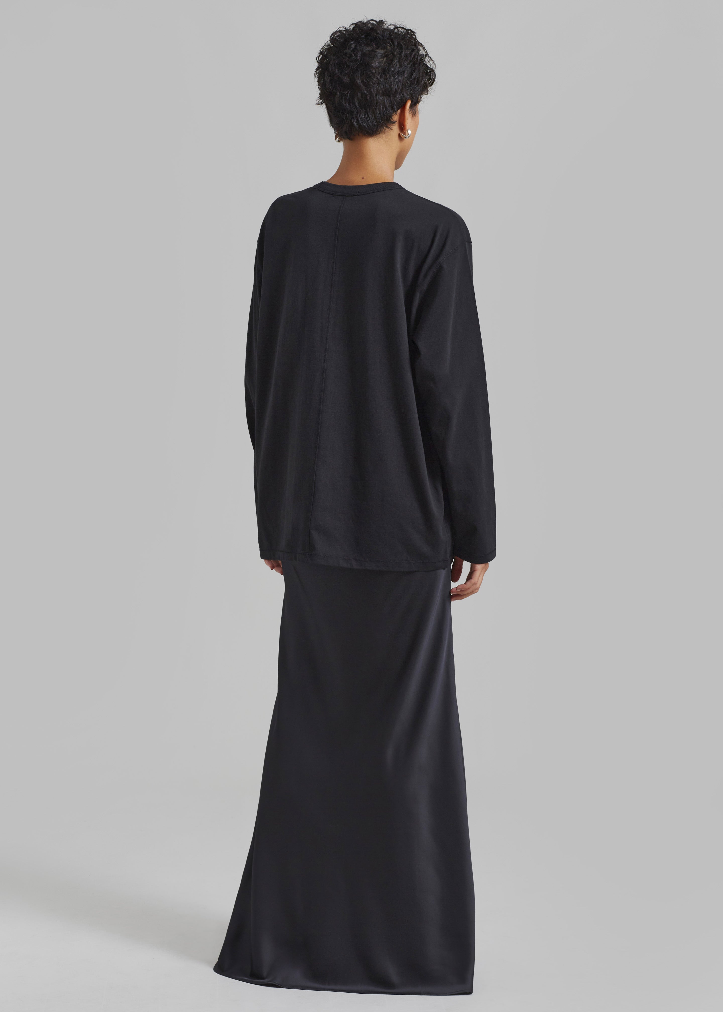 ROTATE Drapy Maxi Skirt - Black - 6