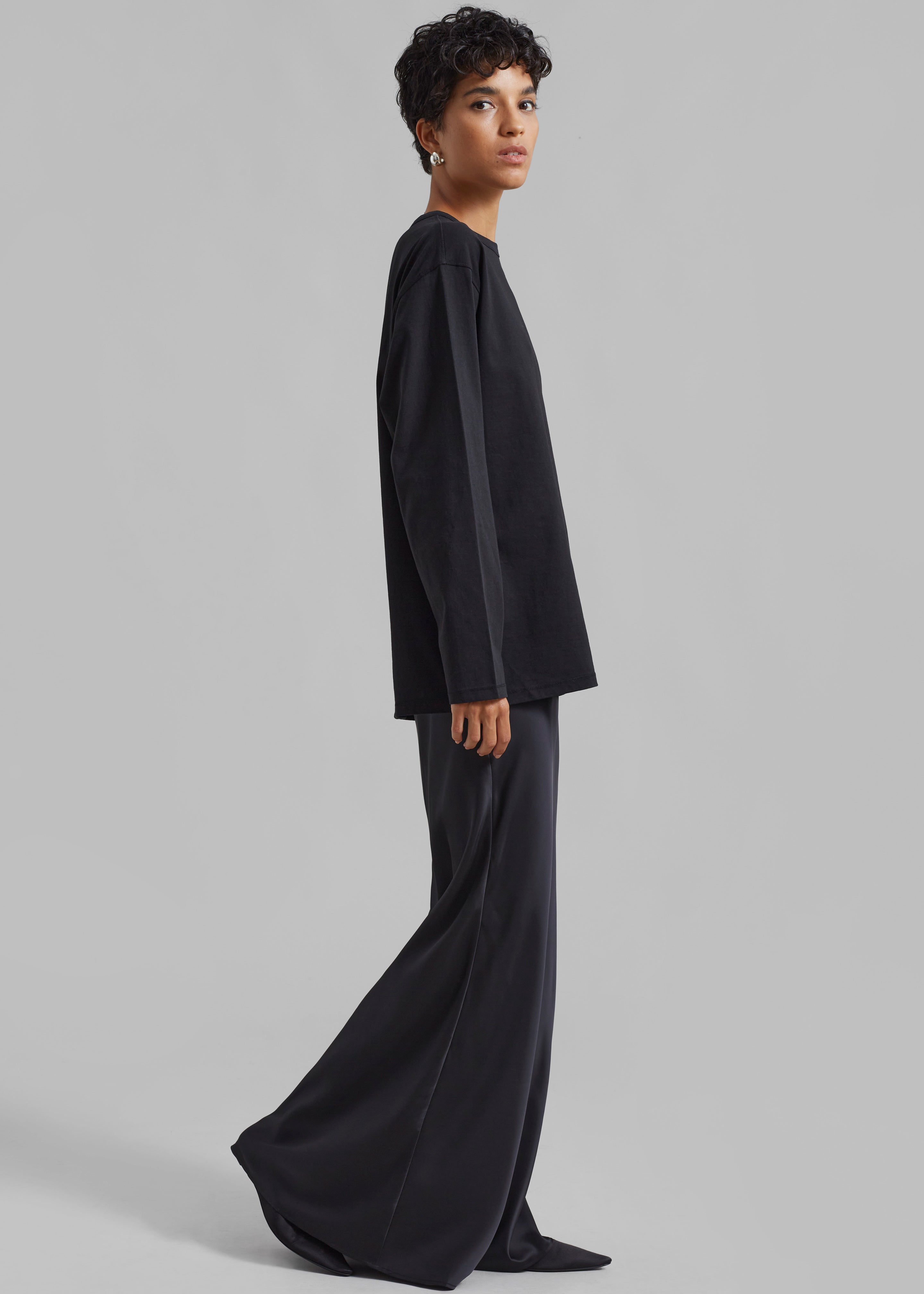 ROTATE Drapy Maxi Skirt - Black - 3