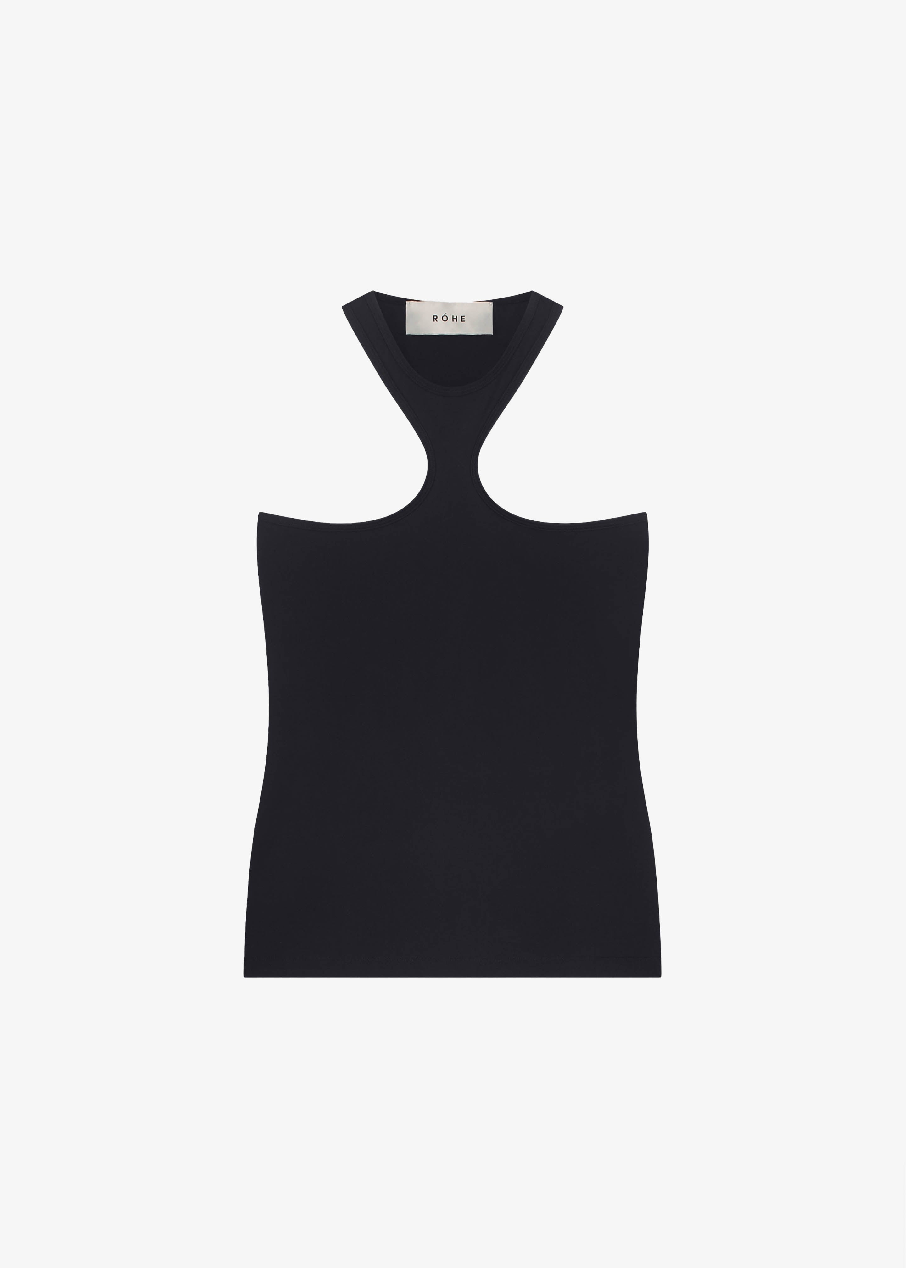 Róhe Shaped Rib Top - Noir - 5