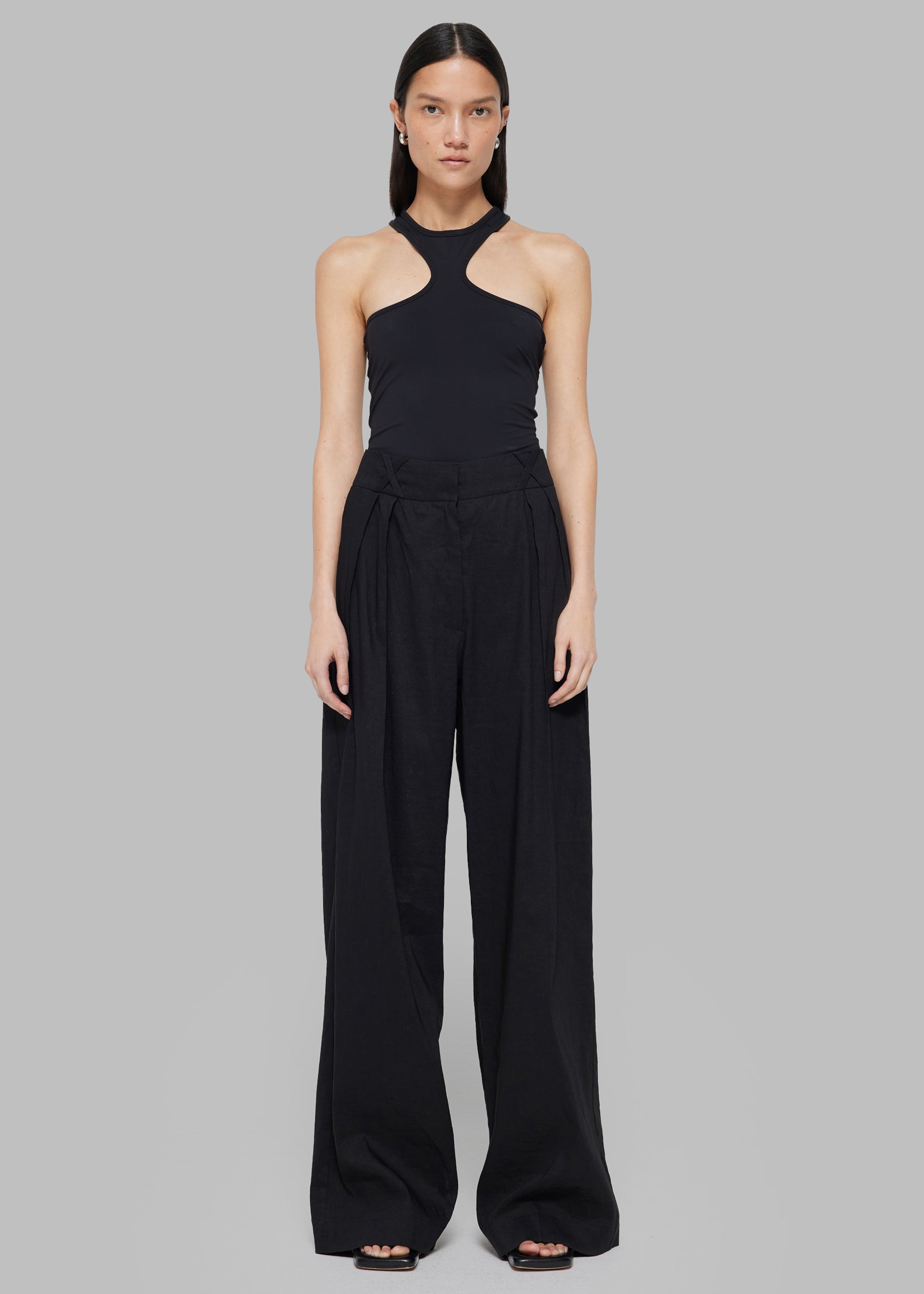 Róhe Shaped Rib Top - Noir - 1