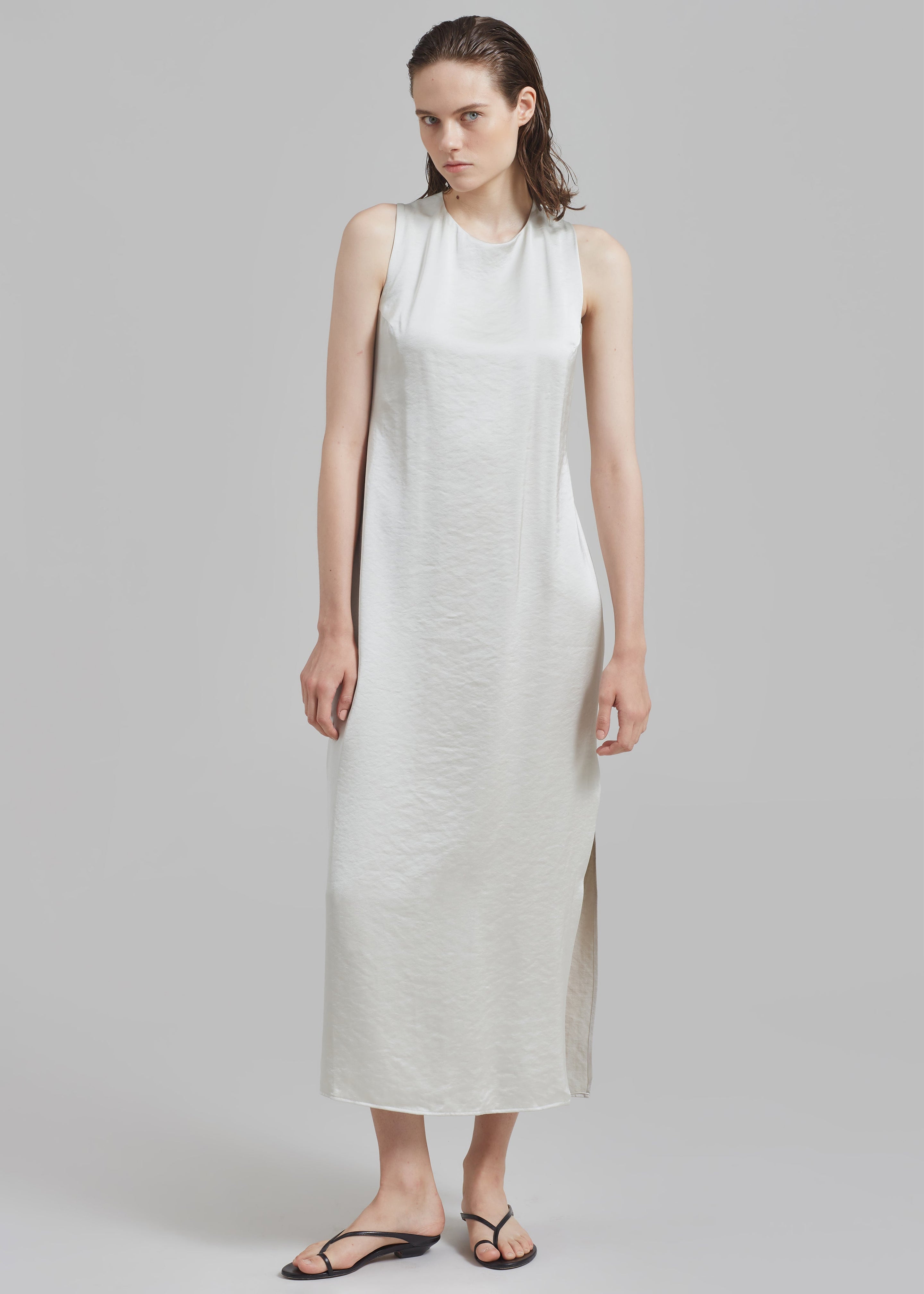Samsøe Samsøe Ellie Dress - White Onyx - 3