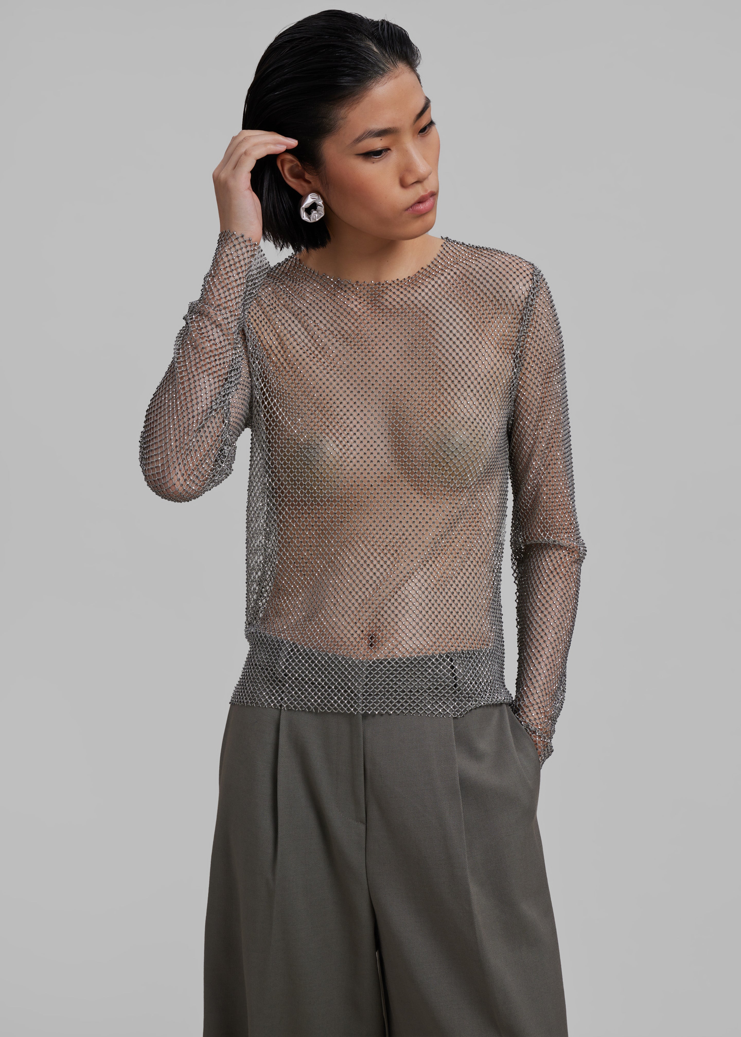 Samsøe Samsøe Magda Blouse - Light Grey - 3