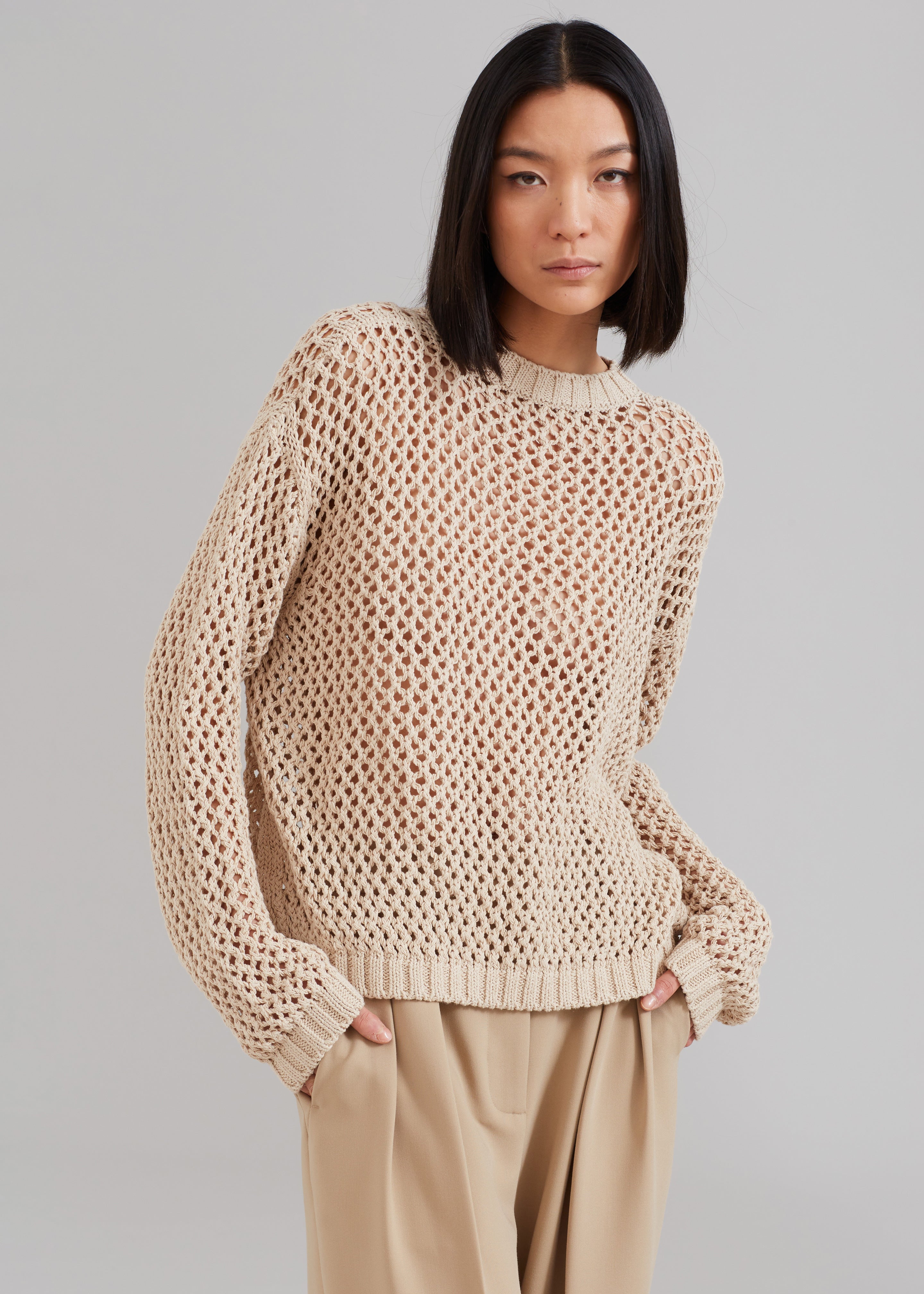Sedona Net Top - Beige - 3