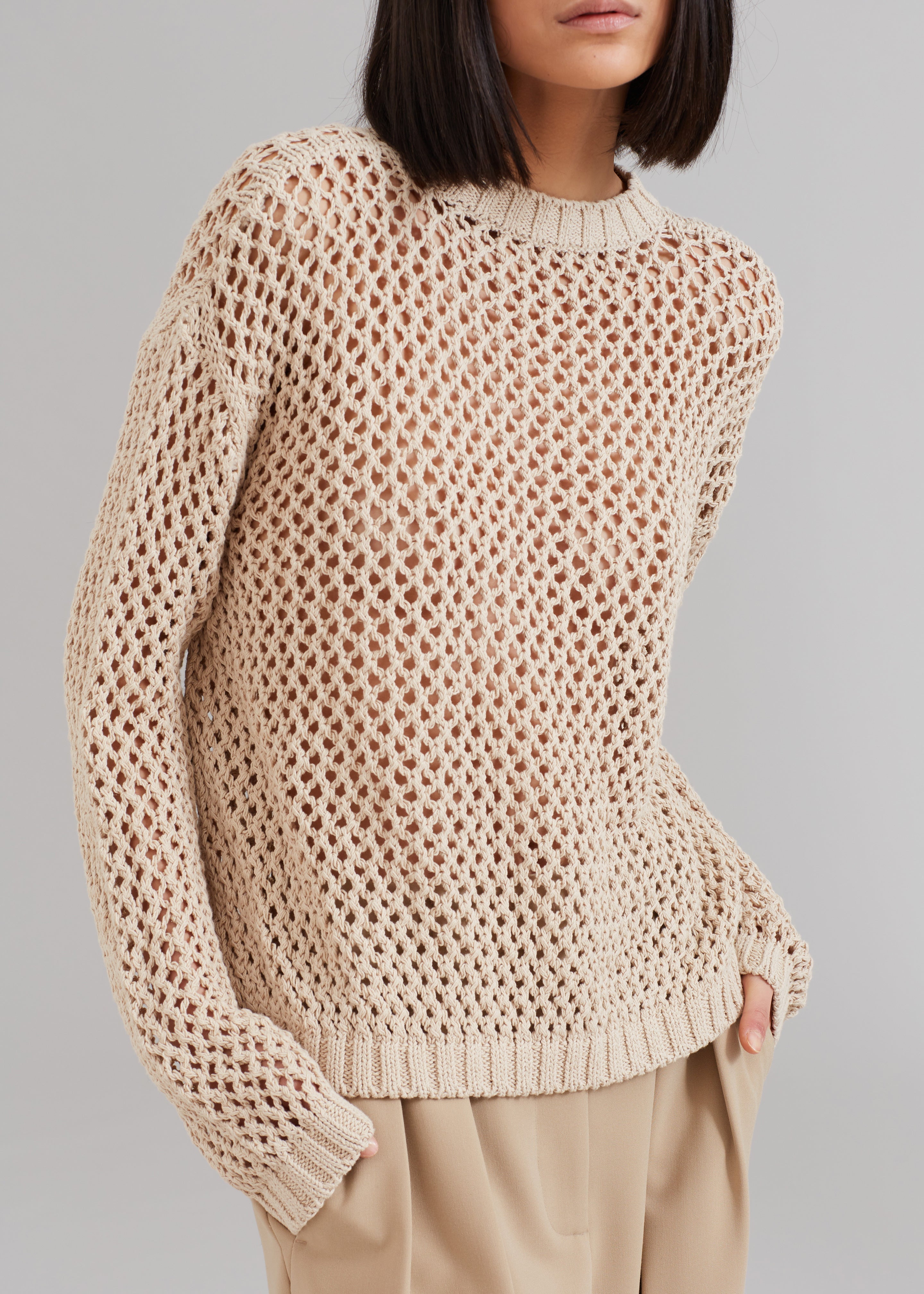 Sedona Net Top - Beige - 2
