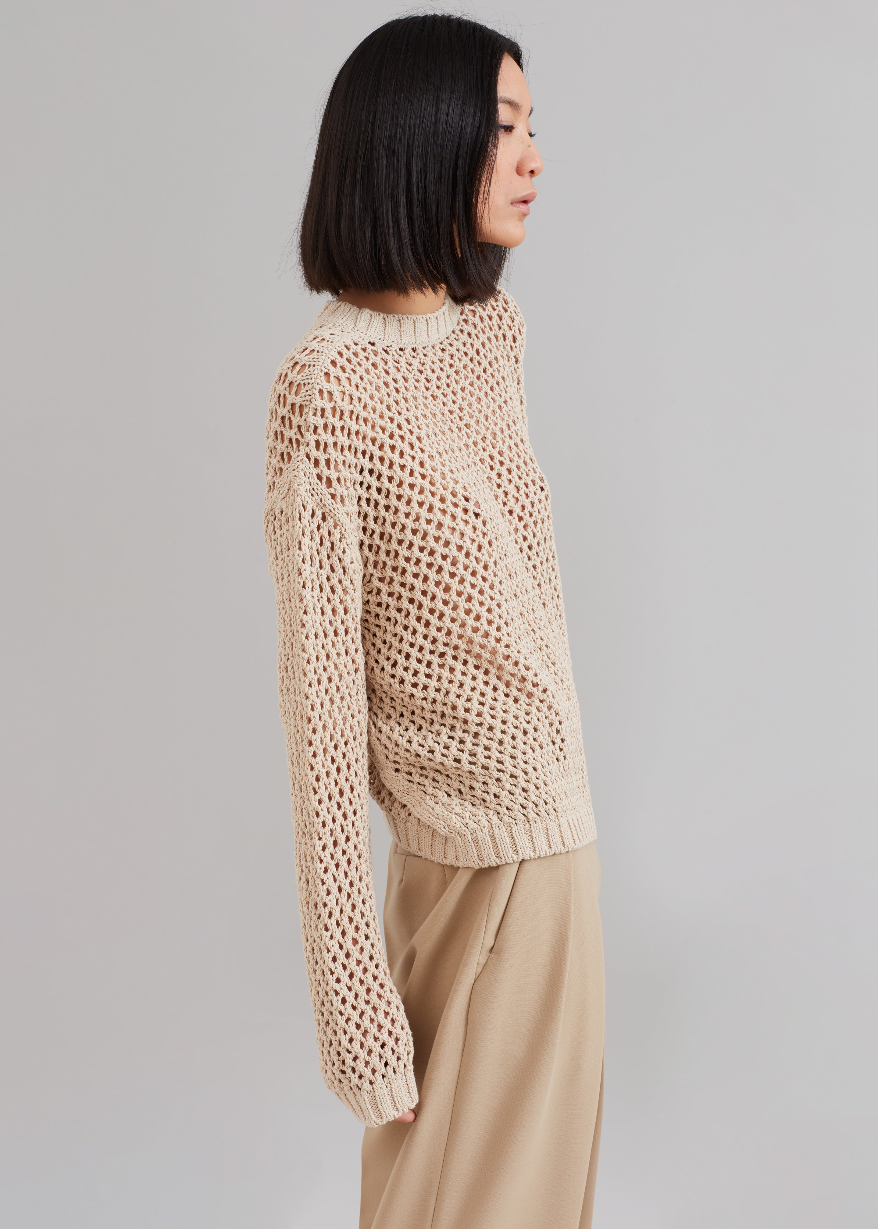 Sedona Net Top - Beige - 1