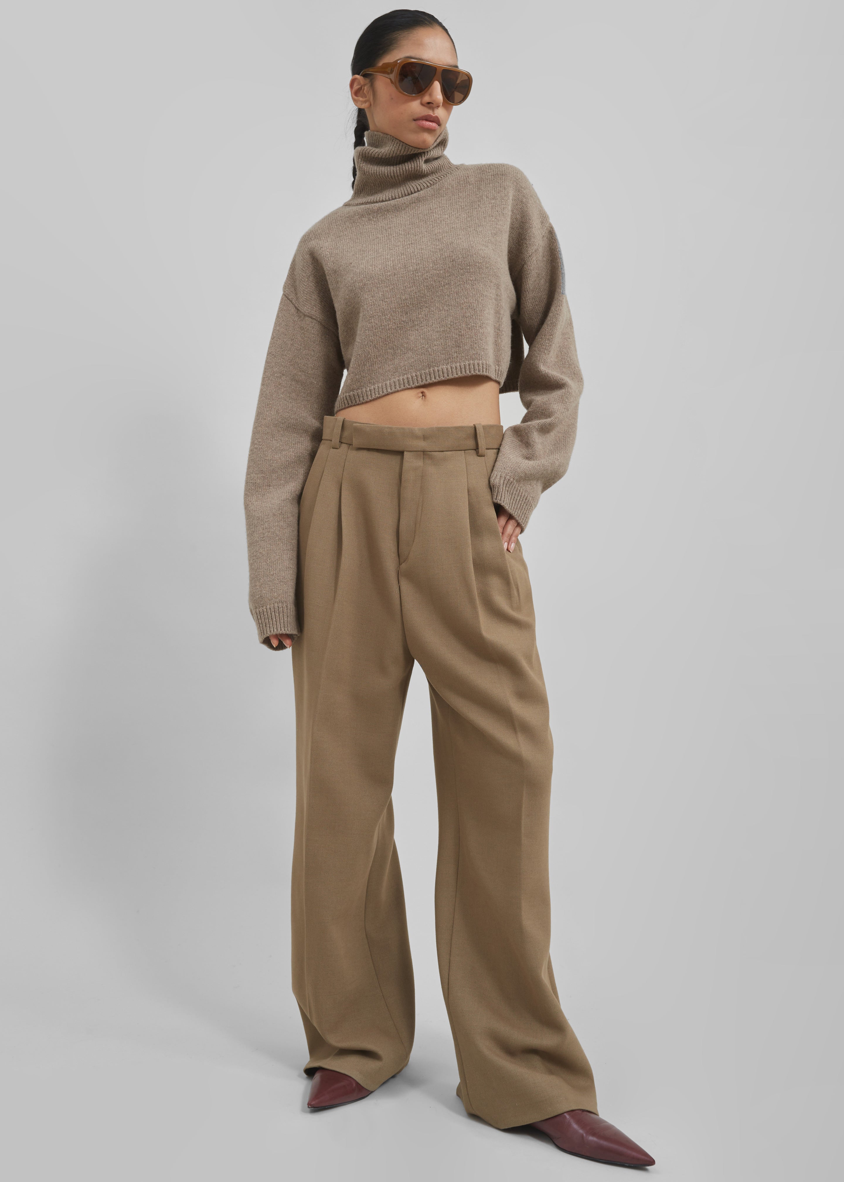 Skylar Trousers - Beige - 1