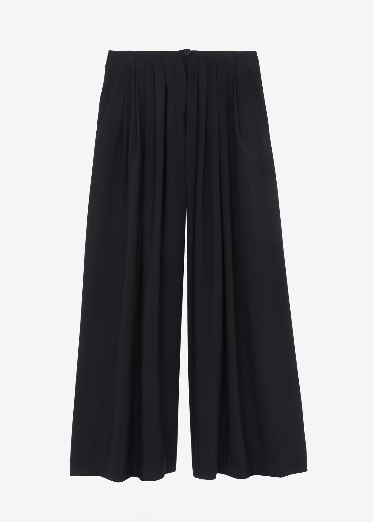Sloane Wide Leg Trousers - Black - 10