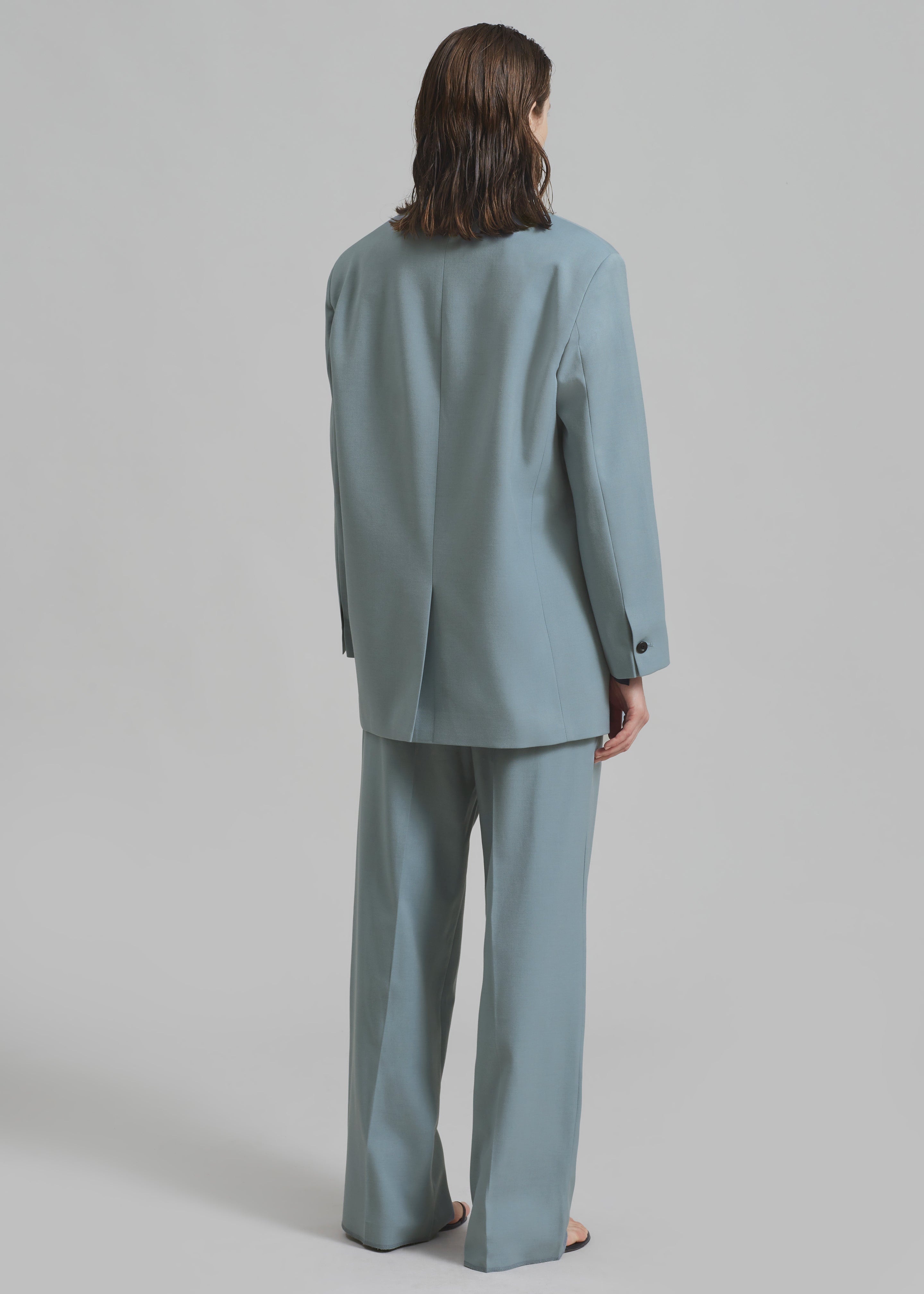 Spencer Pleated Pants - Dusty Blue - 16