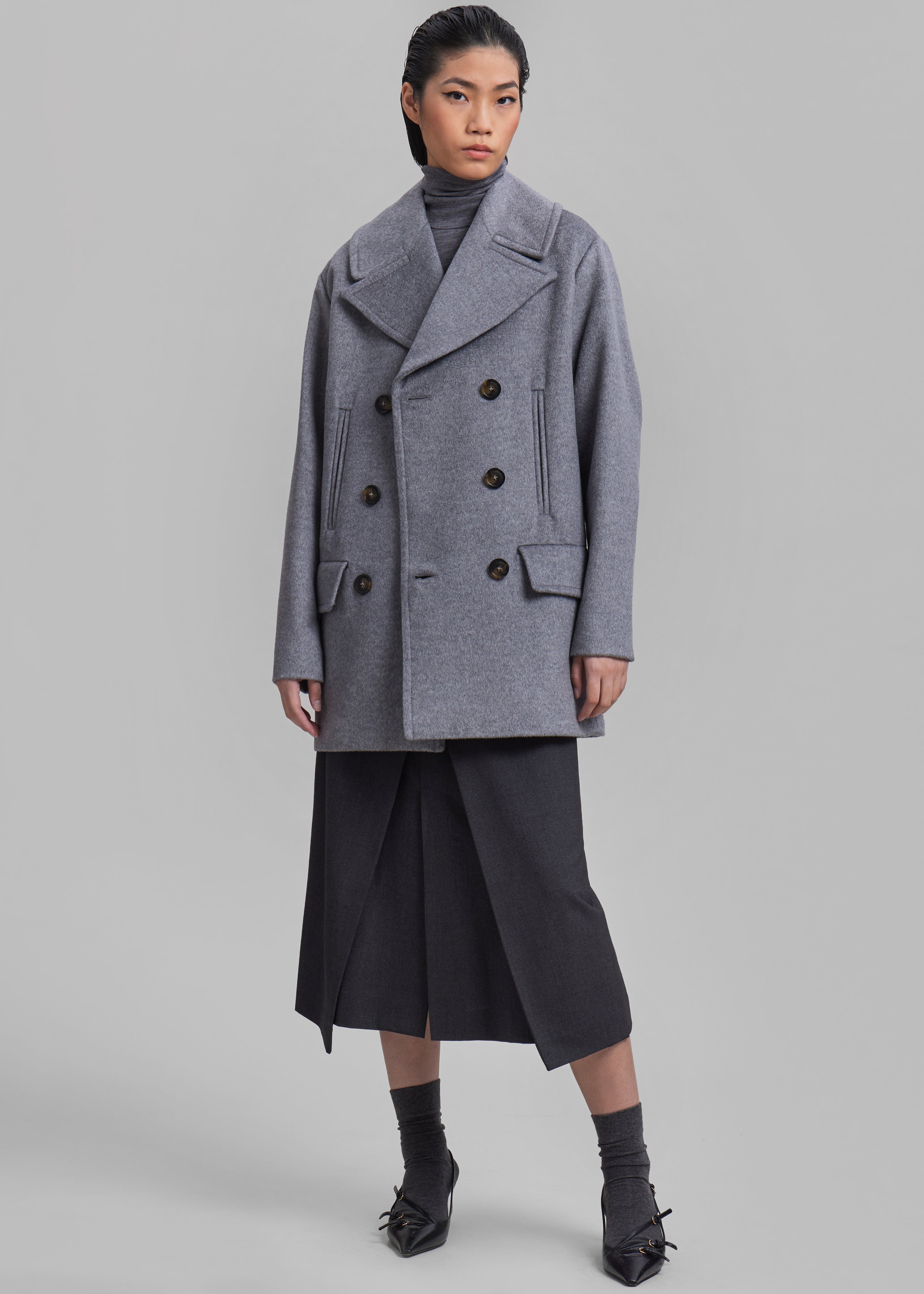 Sportmax Martora Coat - Grey - 1