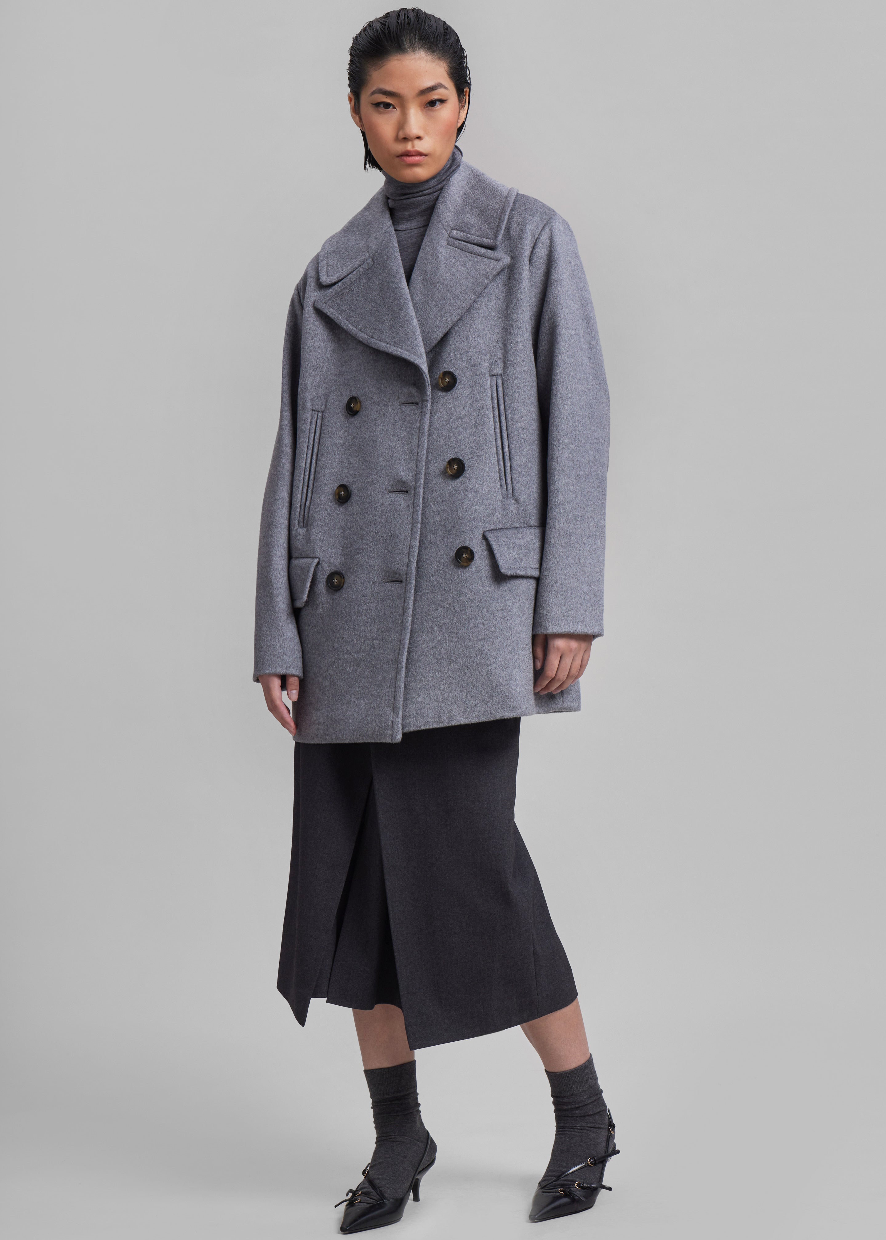 Sportmax Martora Coat - Grey - 7