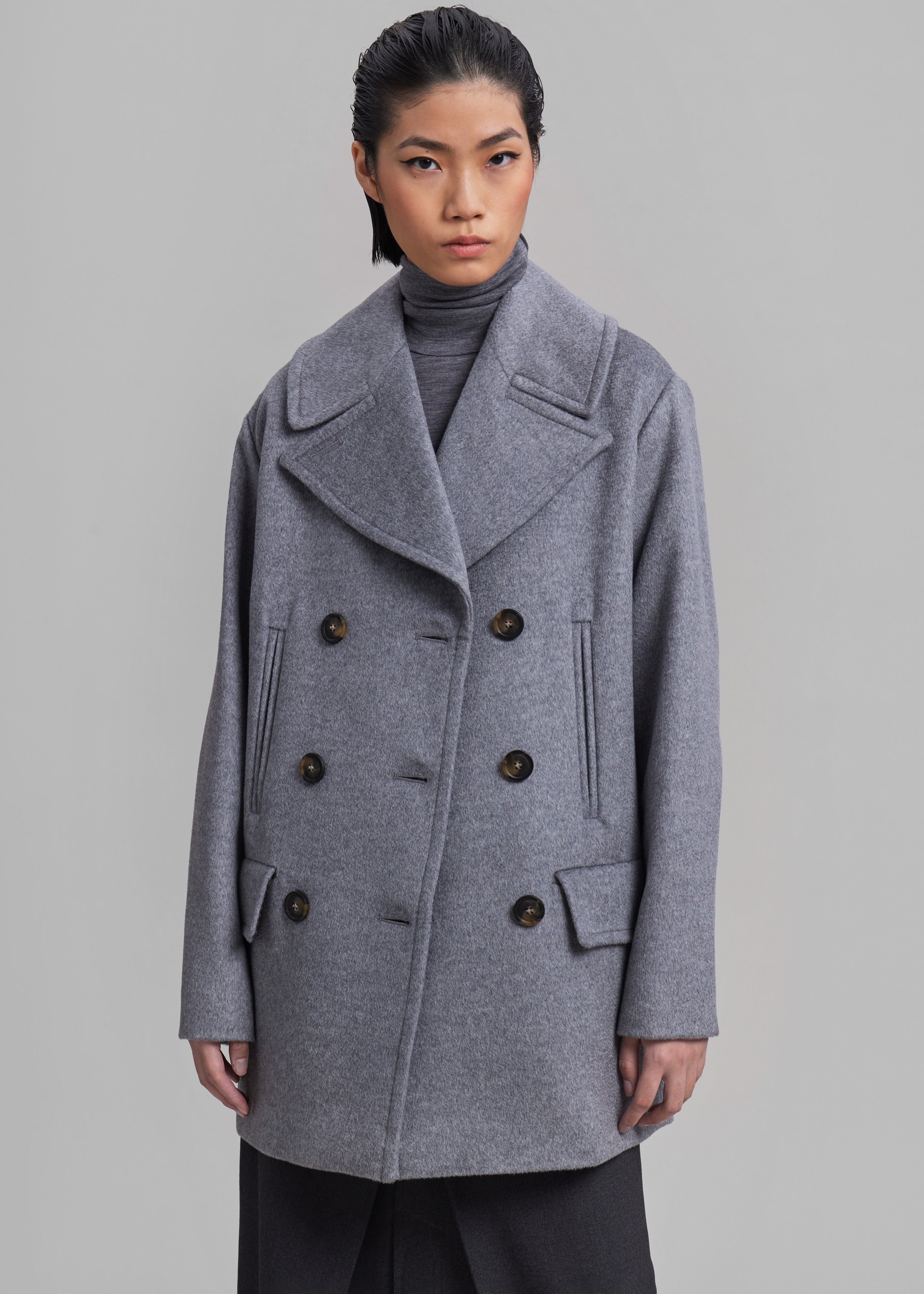 Sportmax Martora Coat - Grey - 6
