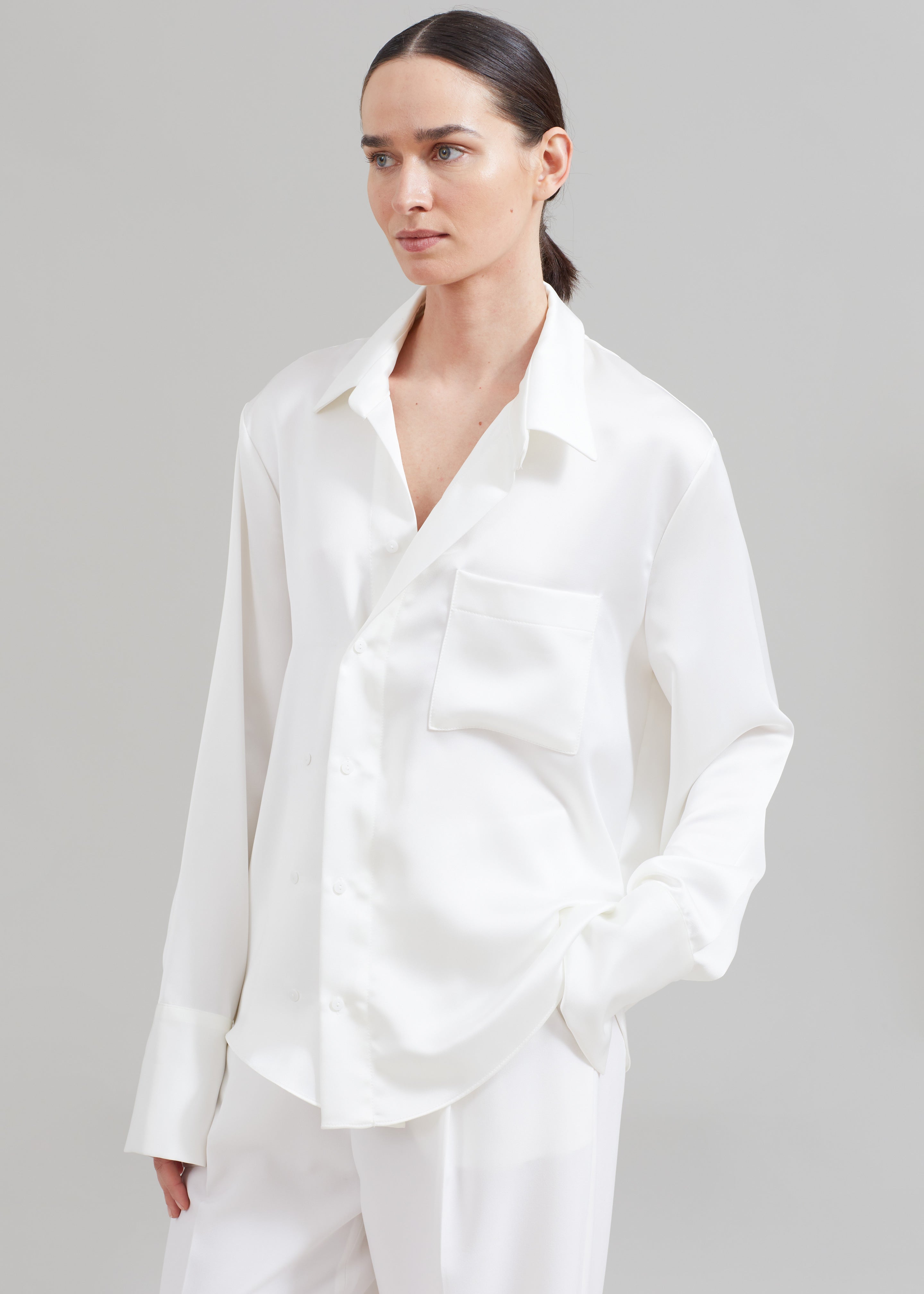 Sree Silky Shirt - White - 7