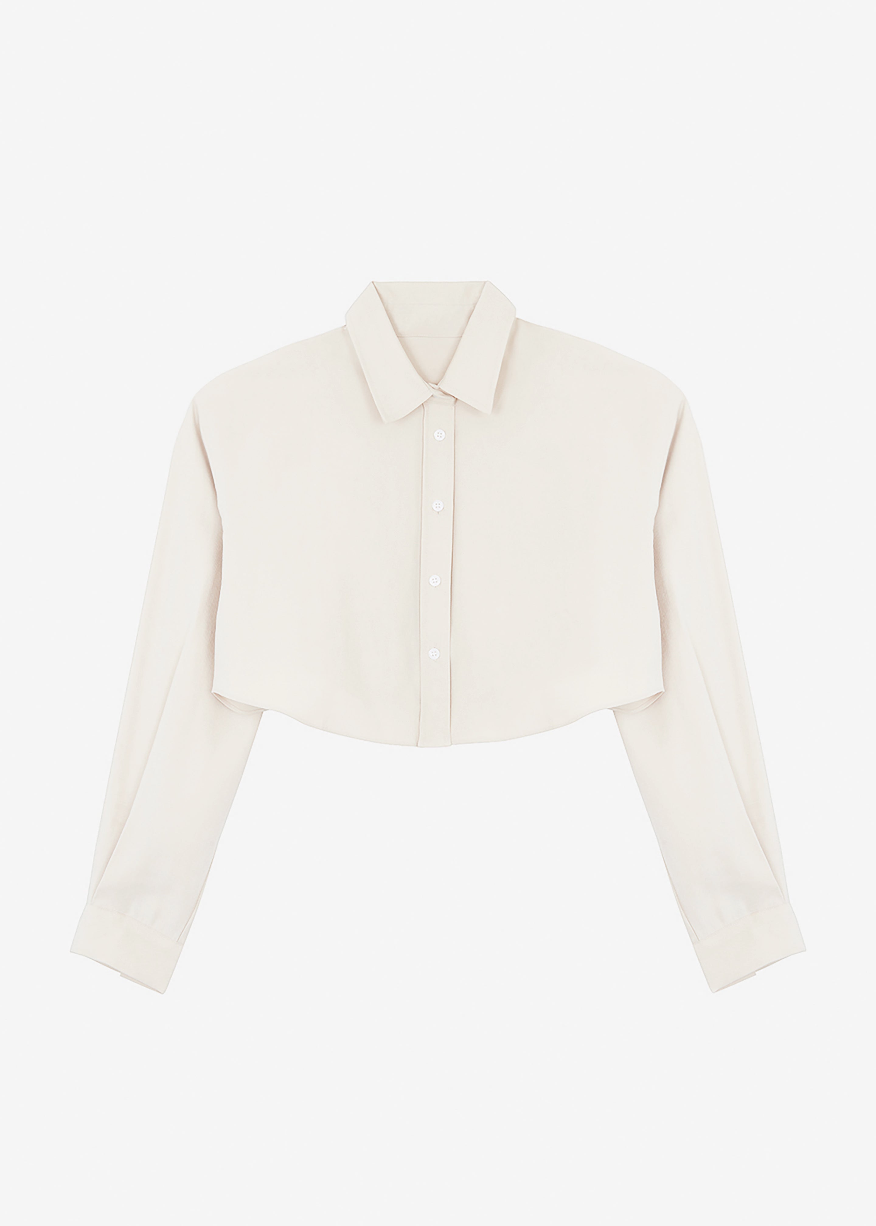 Steffi Cropped Shirt - Beige - 9