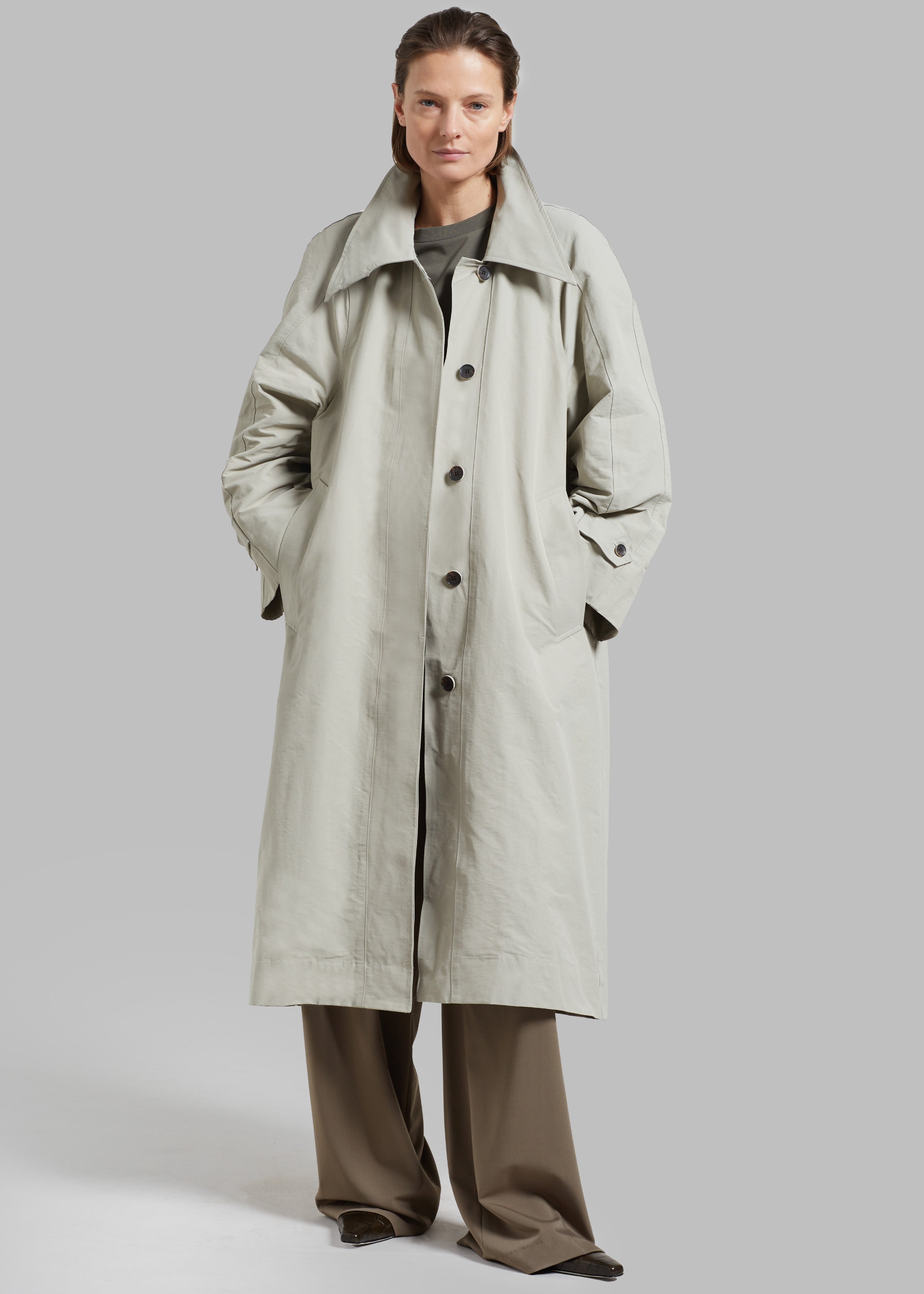 Tal Trench Coat - Pale Khaki - 5