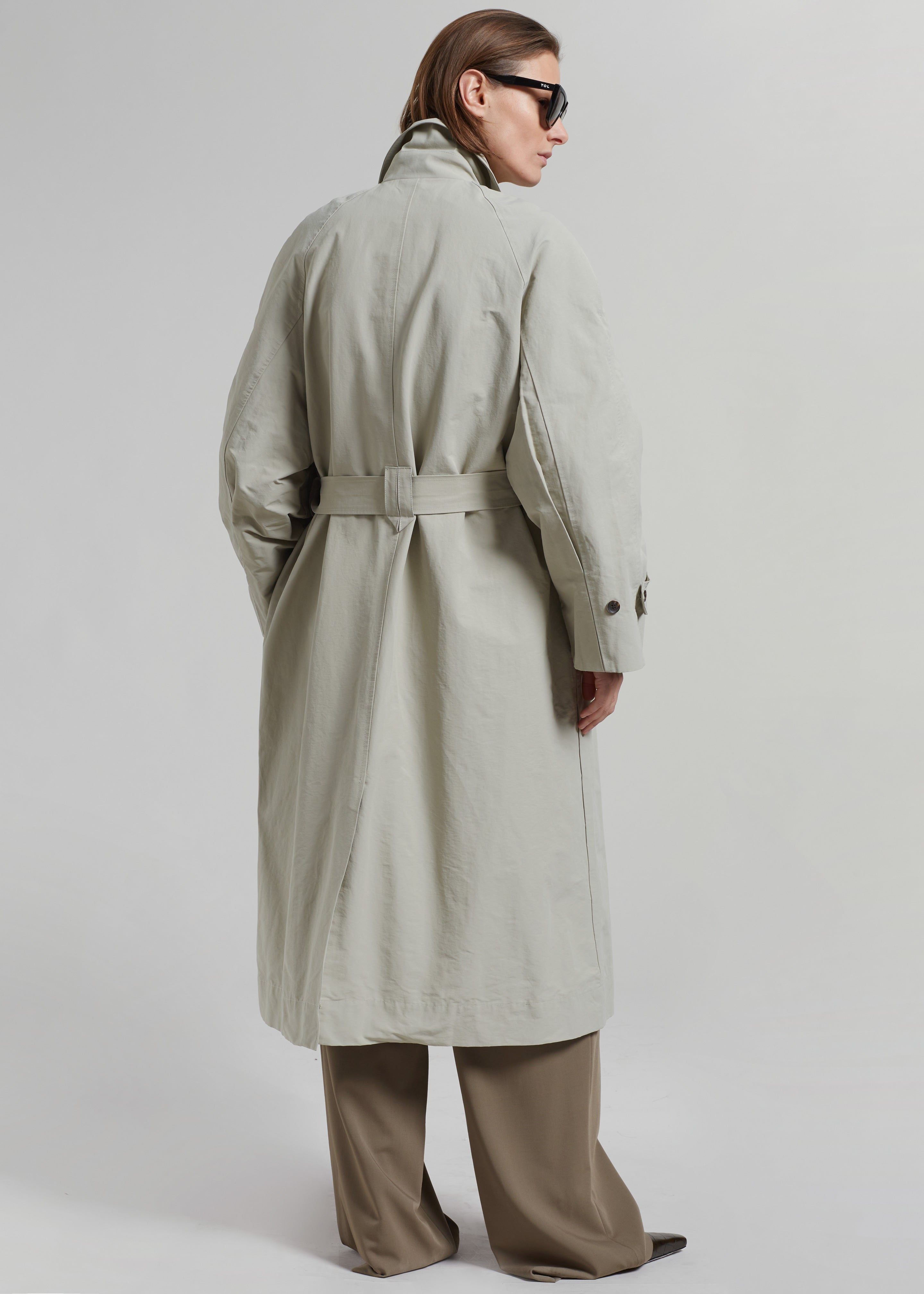 Tal Trench Coat - Pale Khaki - 6