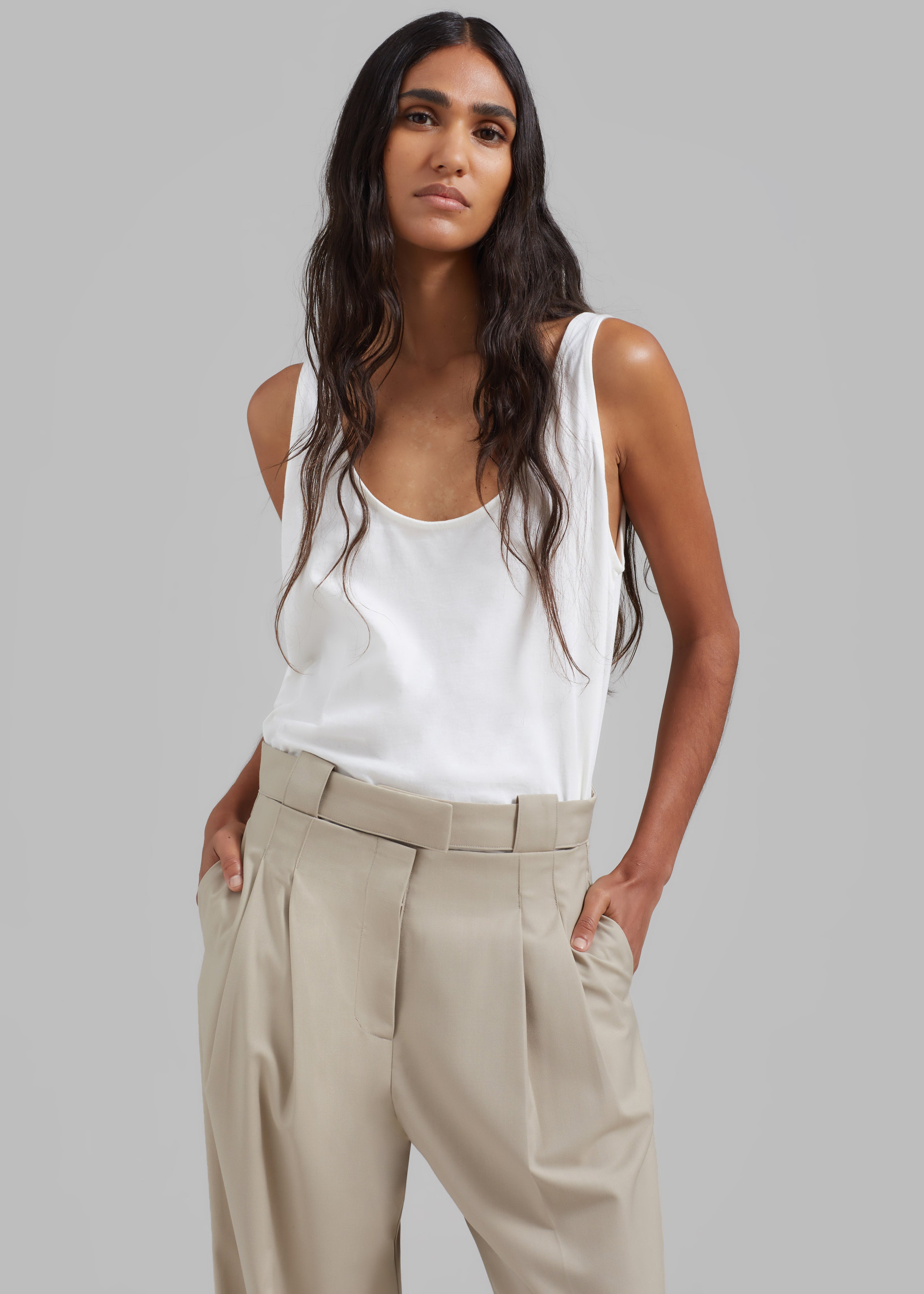 Tate Trousers - Beige - 10