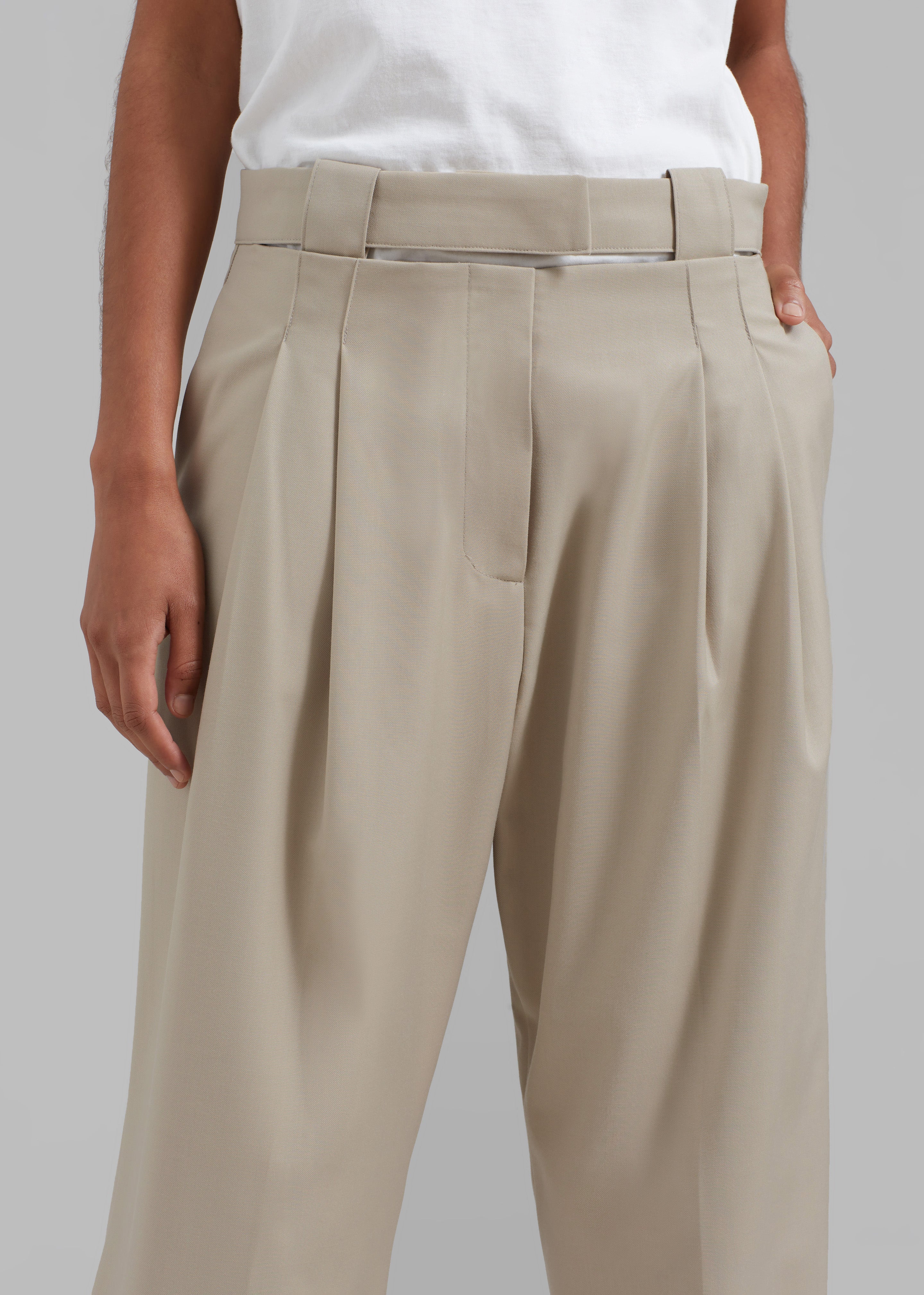 Tate Trousers - Beige - 5