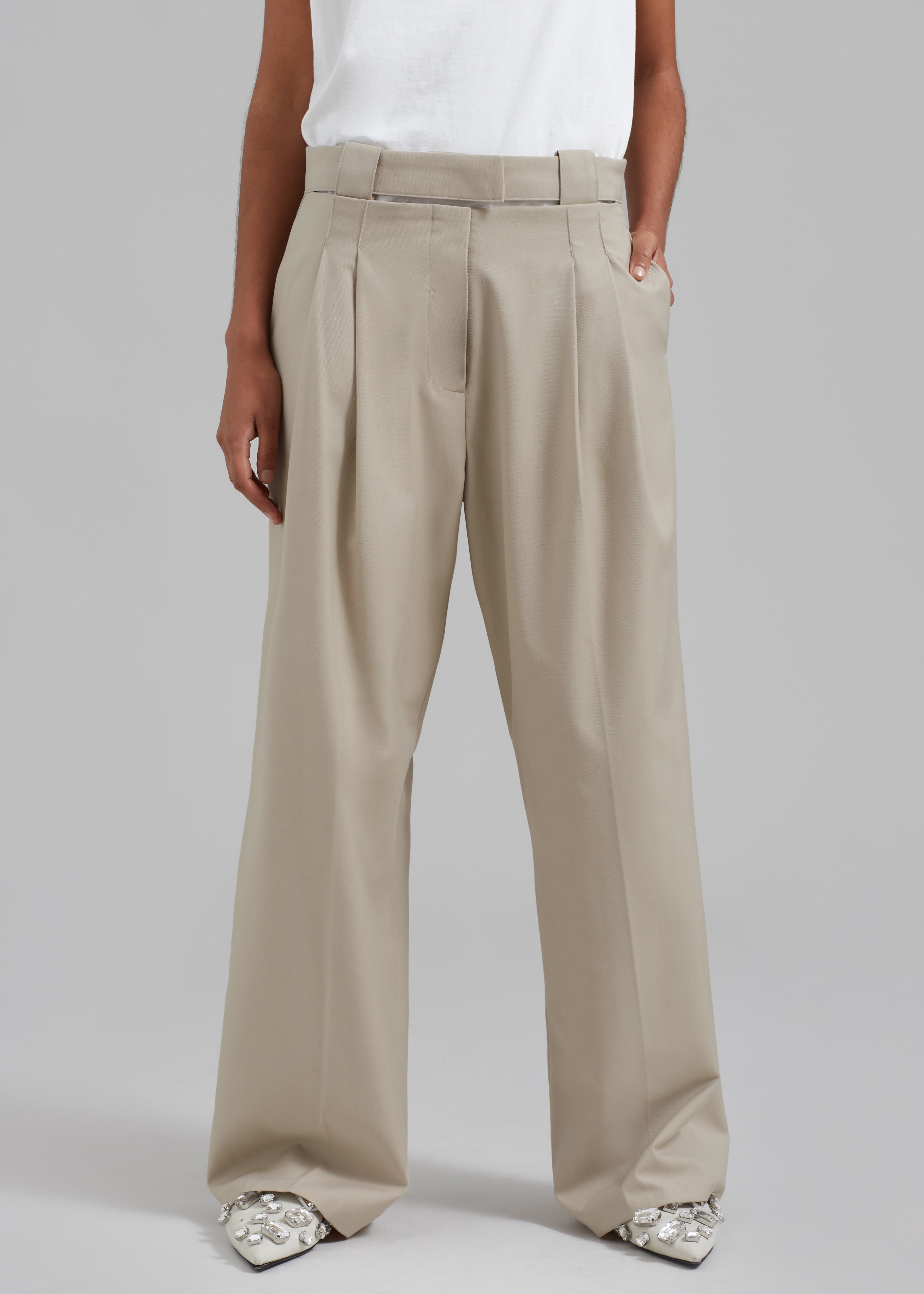 Tate Trousers - Beige - 13