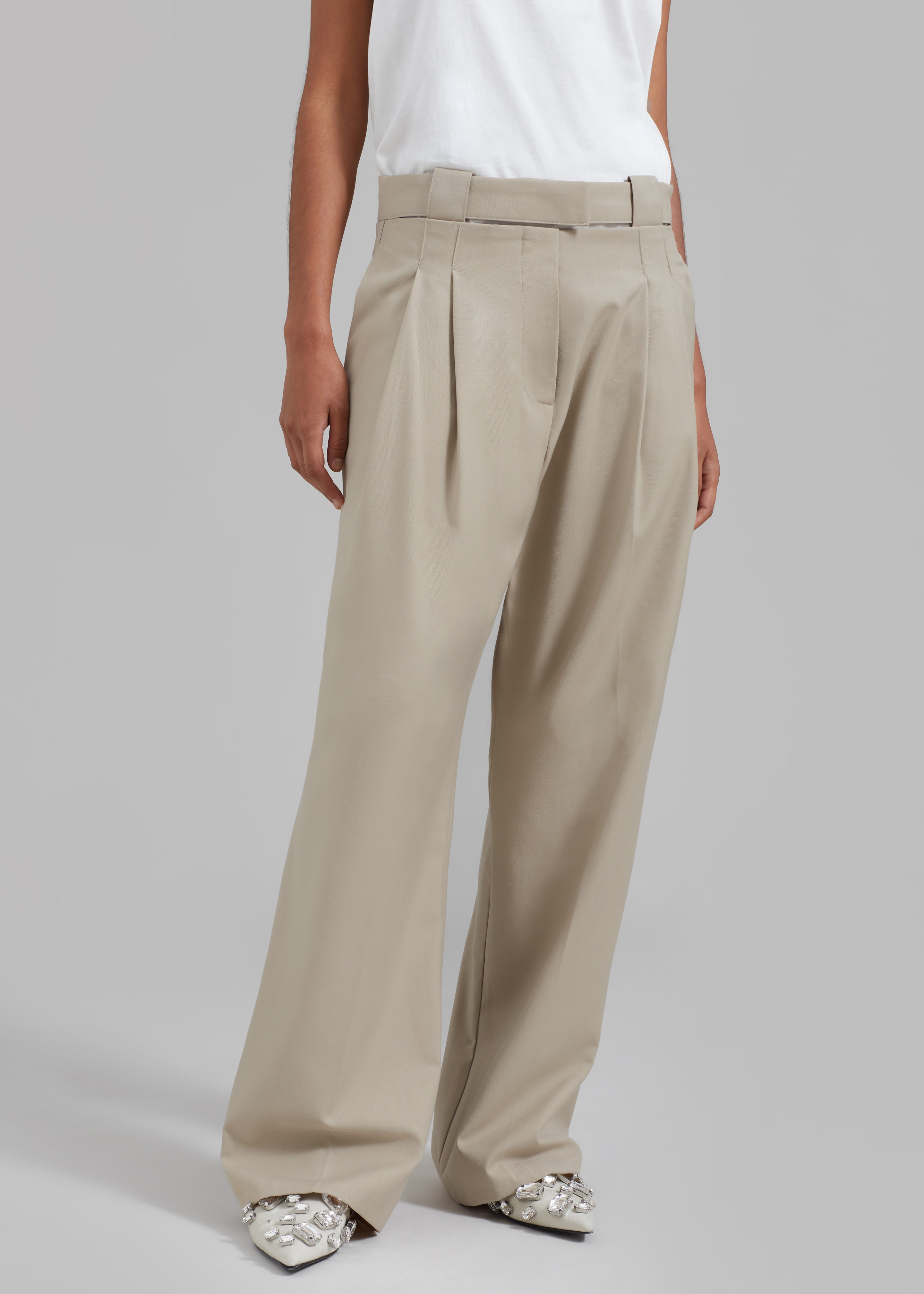 Tate Trousers - Beige - 14