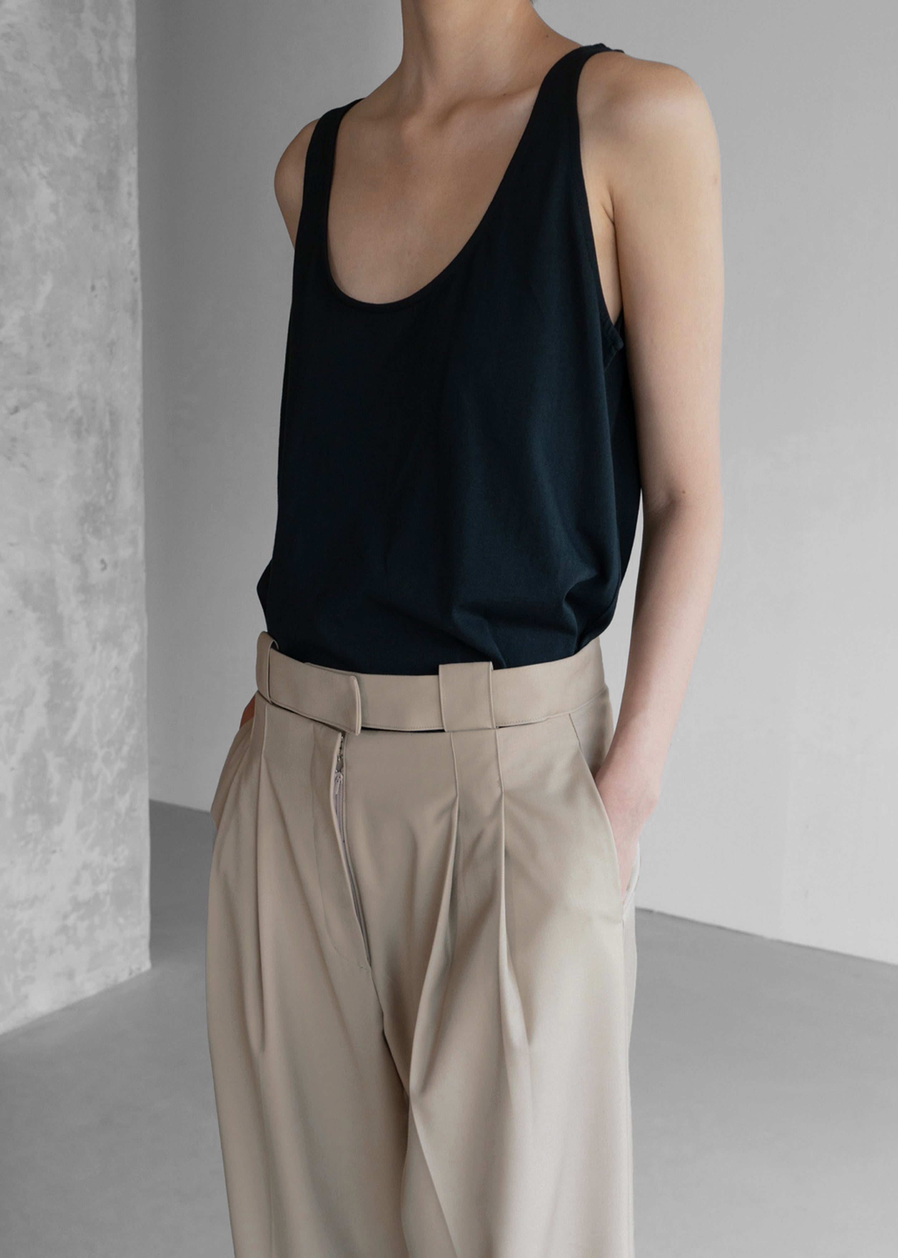 Tate Trousers - Beige - 9
