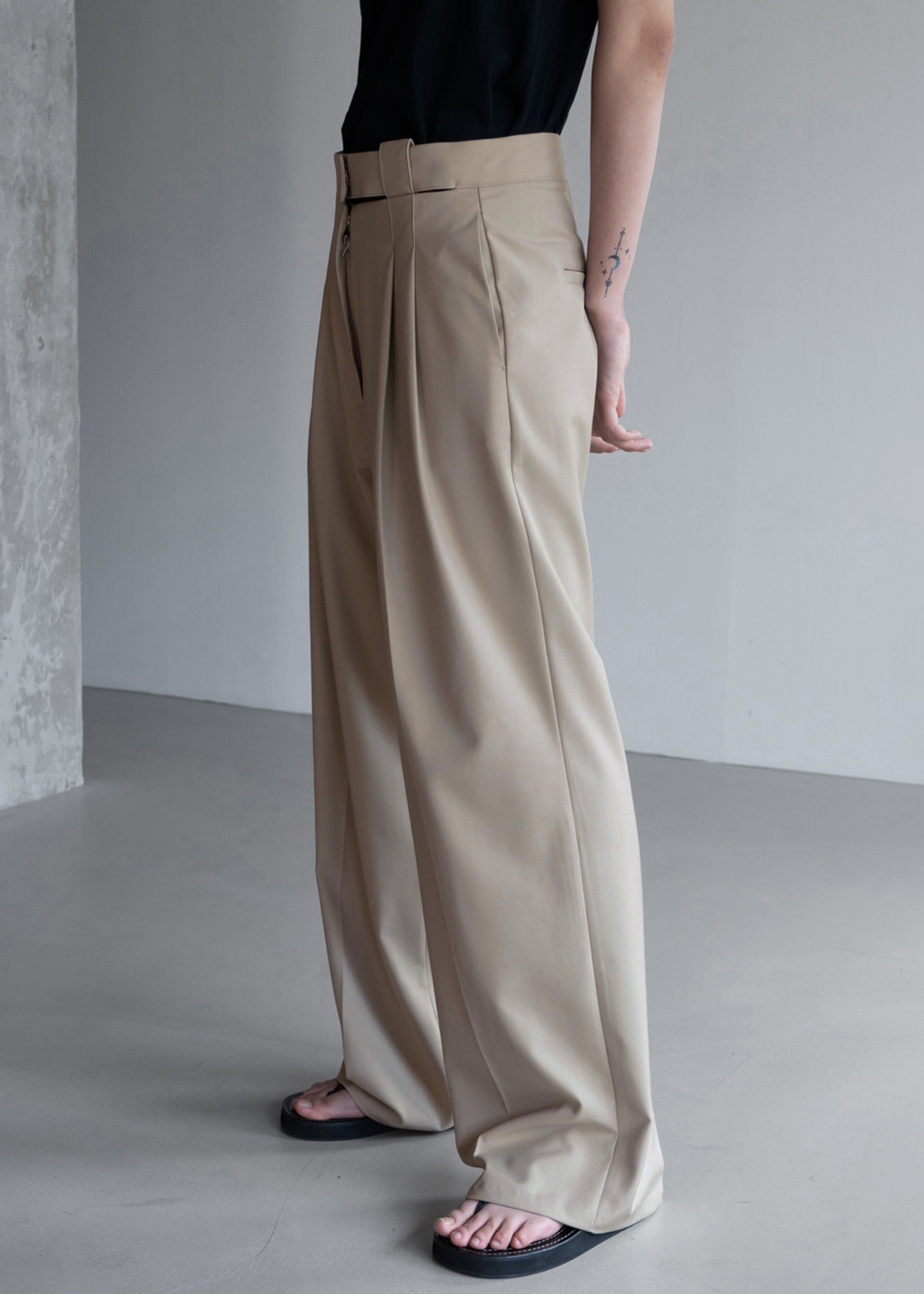 Tate Trousers - Beige - 7