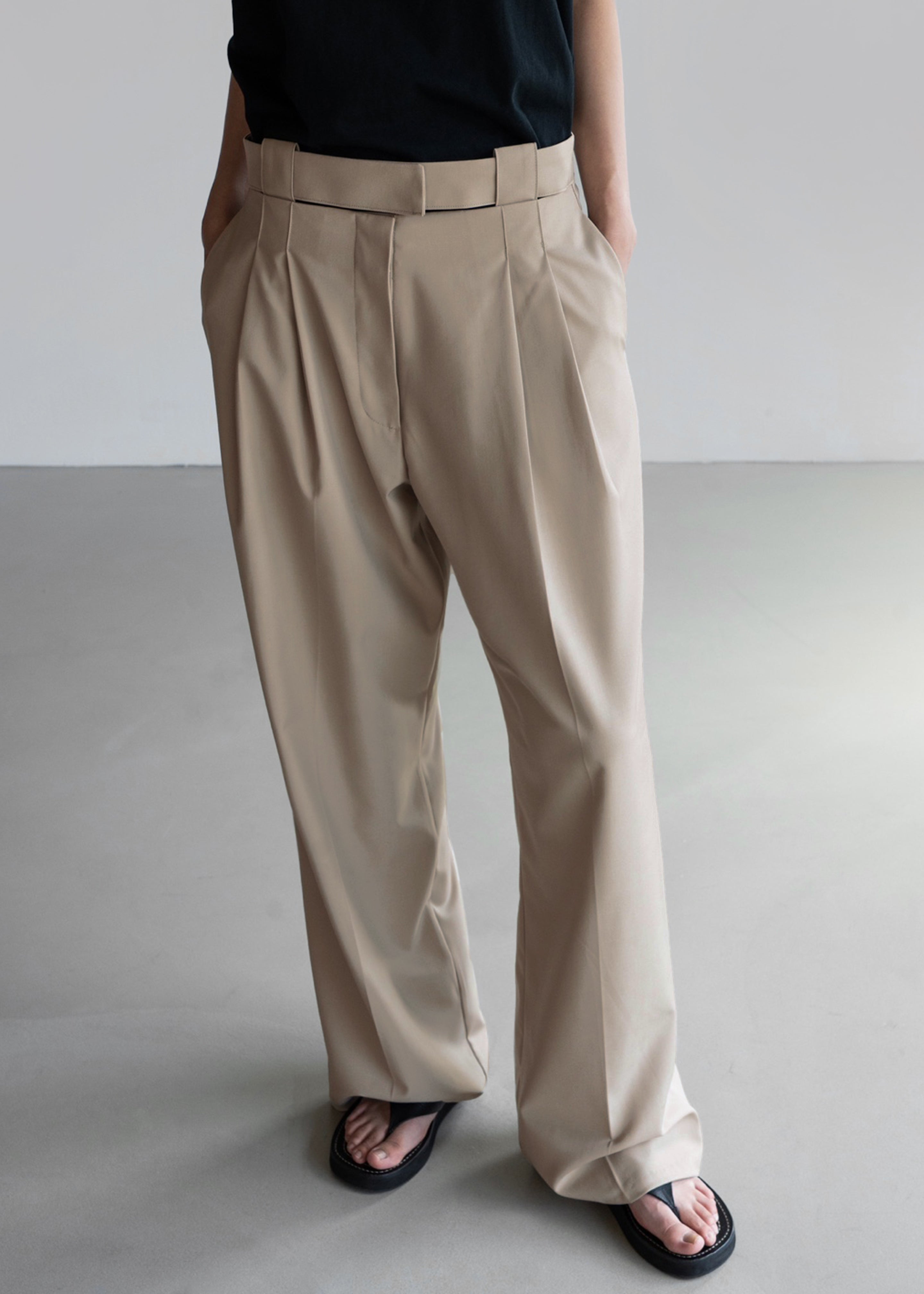 Tate Trousers - Beige - 12
