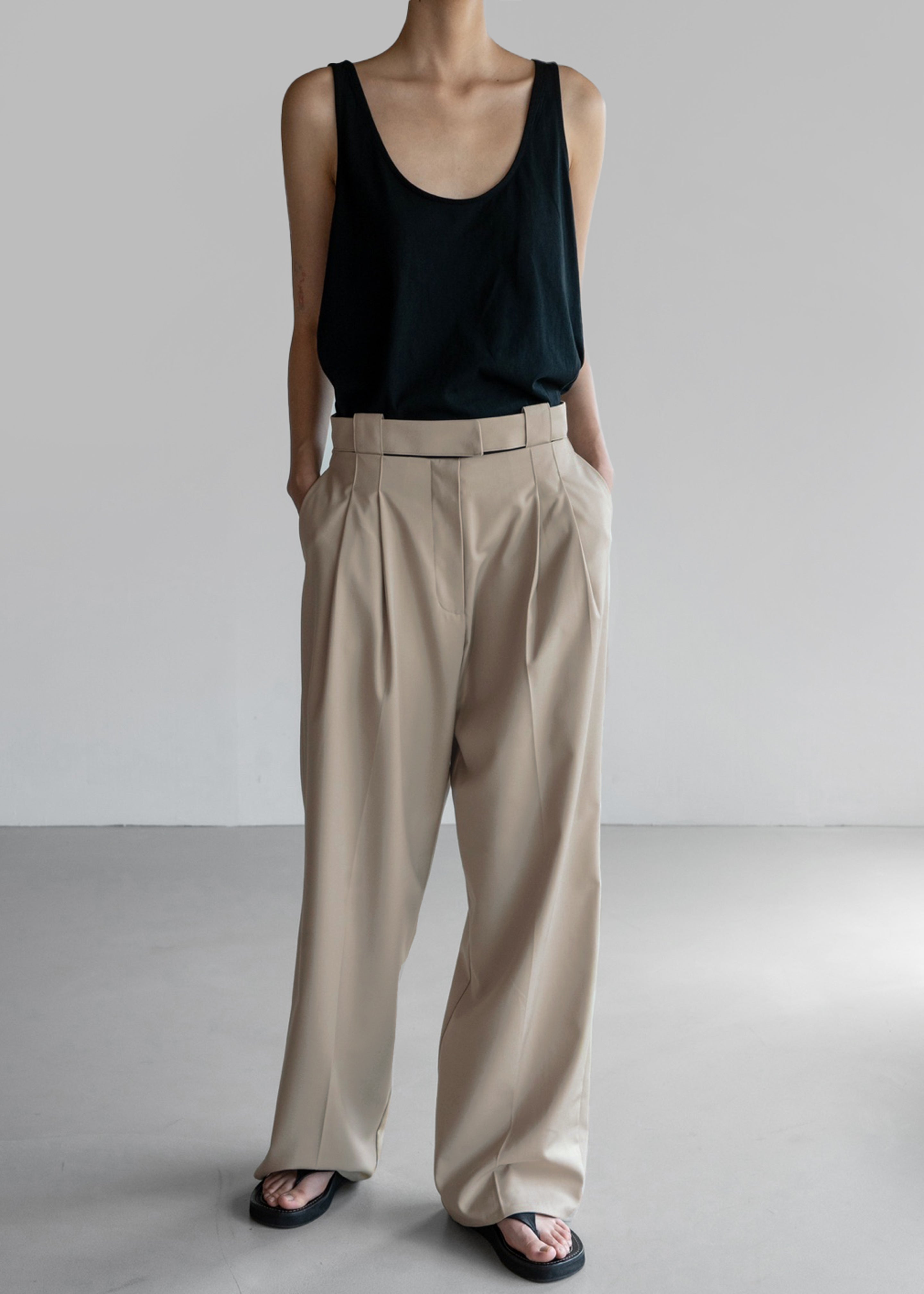 Tate Trousers - Beige - 15