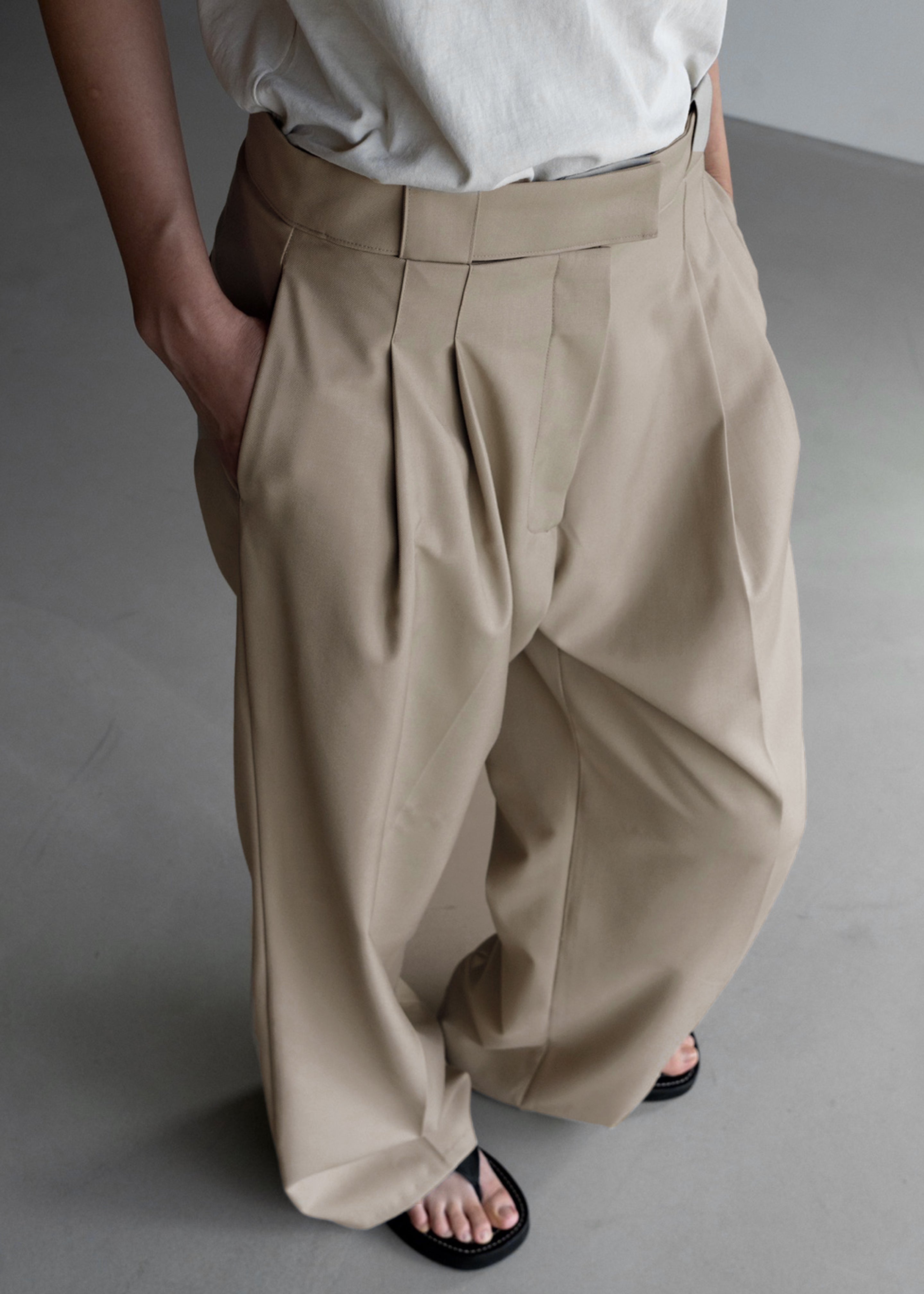 Tate Trousers - Beige - 11