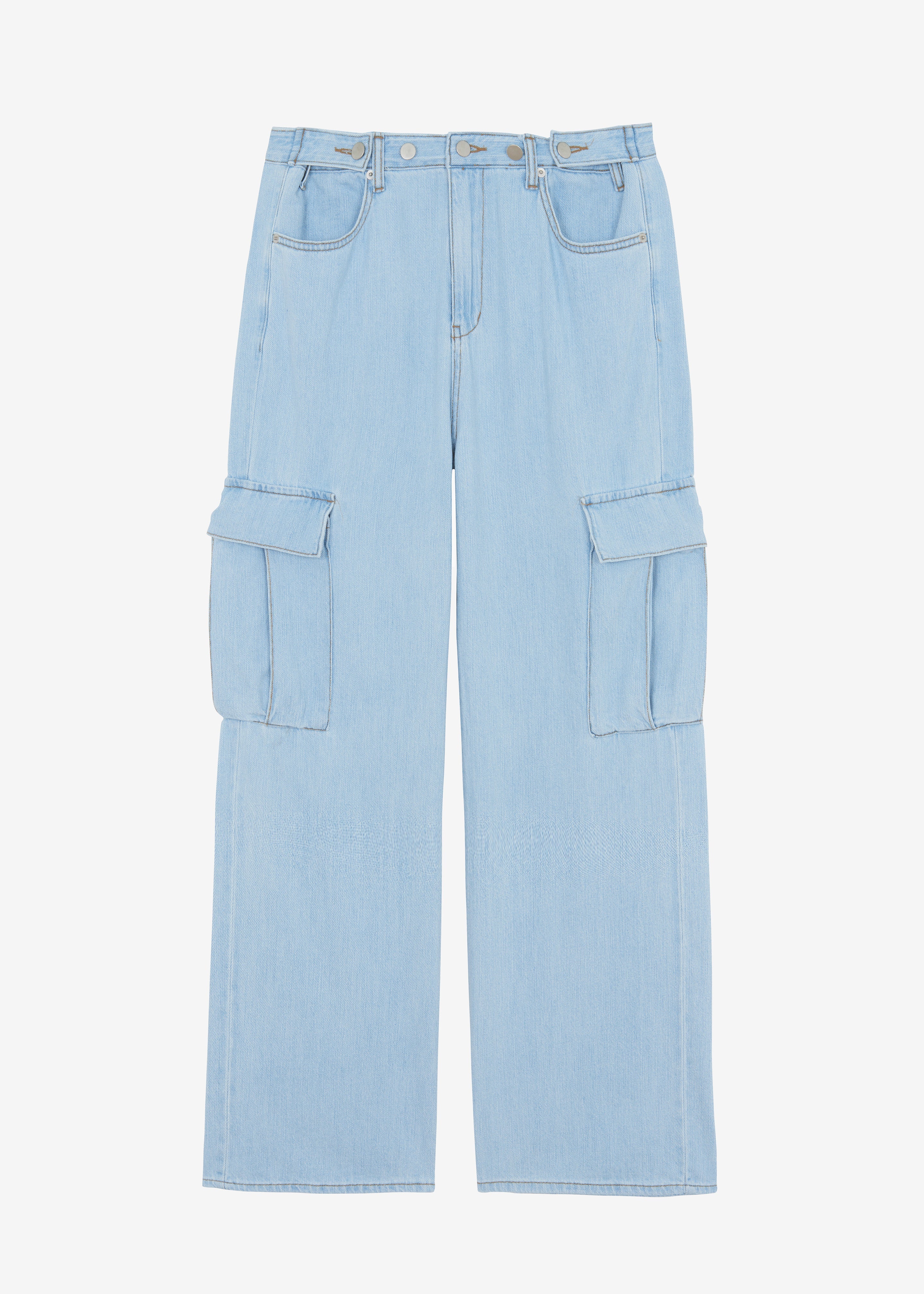 Tatum Cargo Jeans - Light Wash - 11