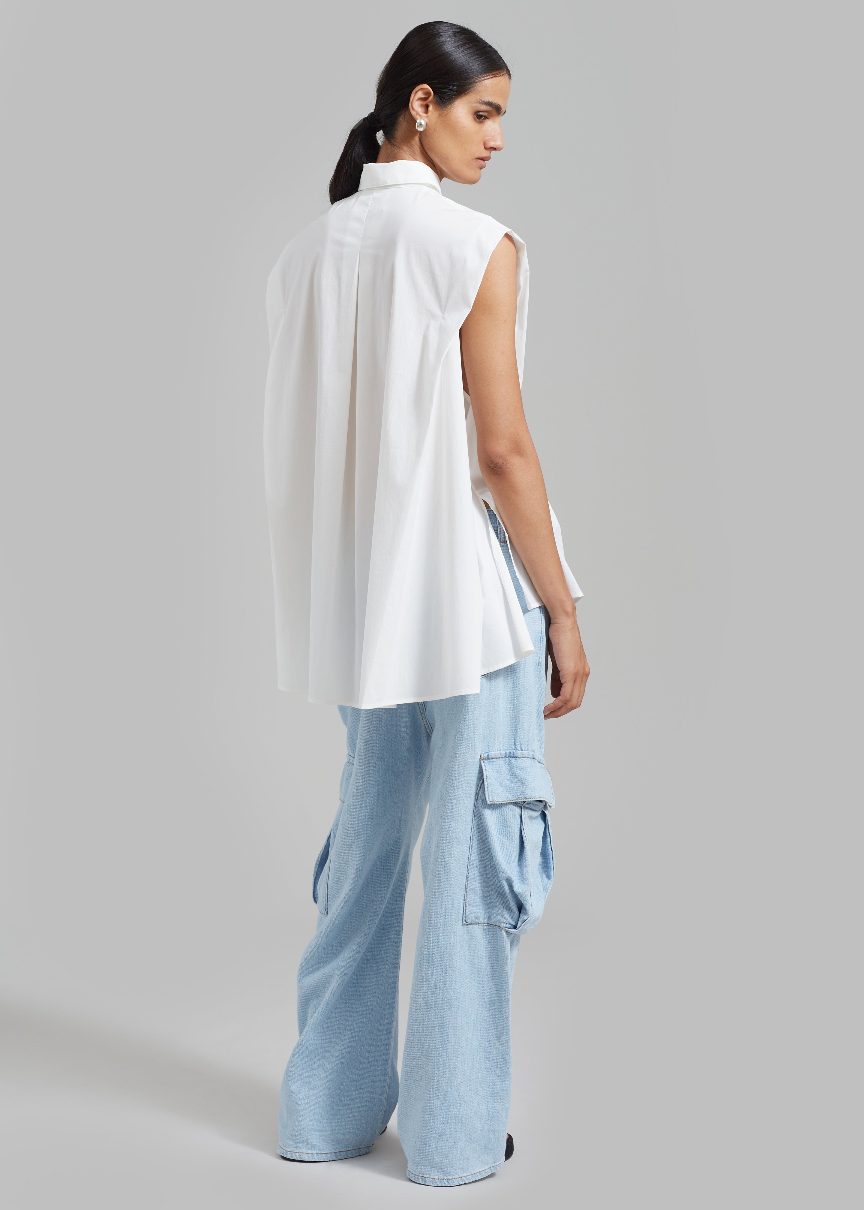 Tatum Cargo Jeans - Light Wash - 10