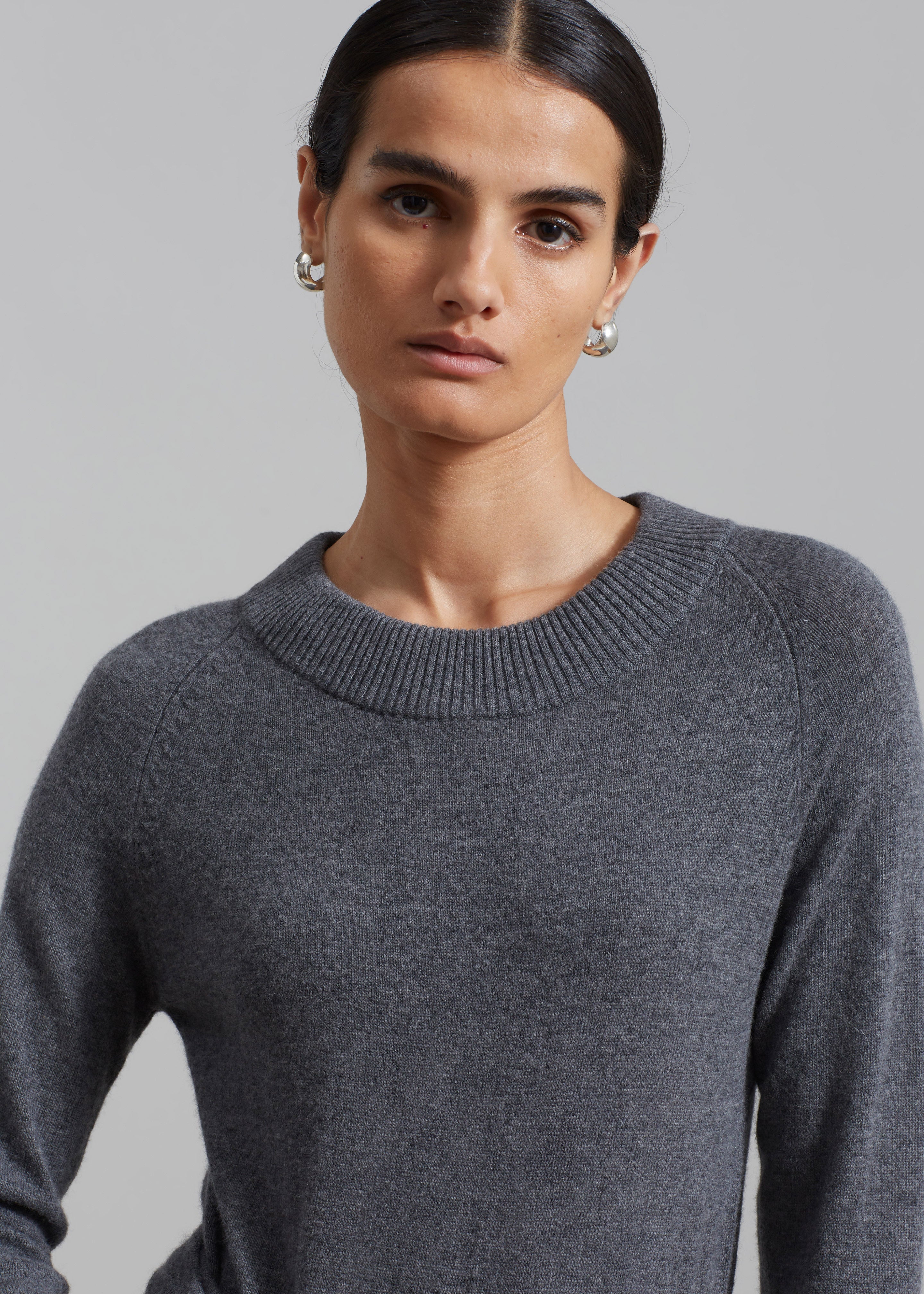 The Garment Como Raglan Dress - Grey Melange - 4